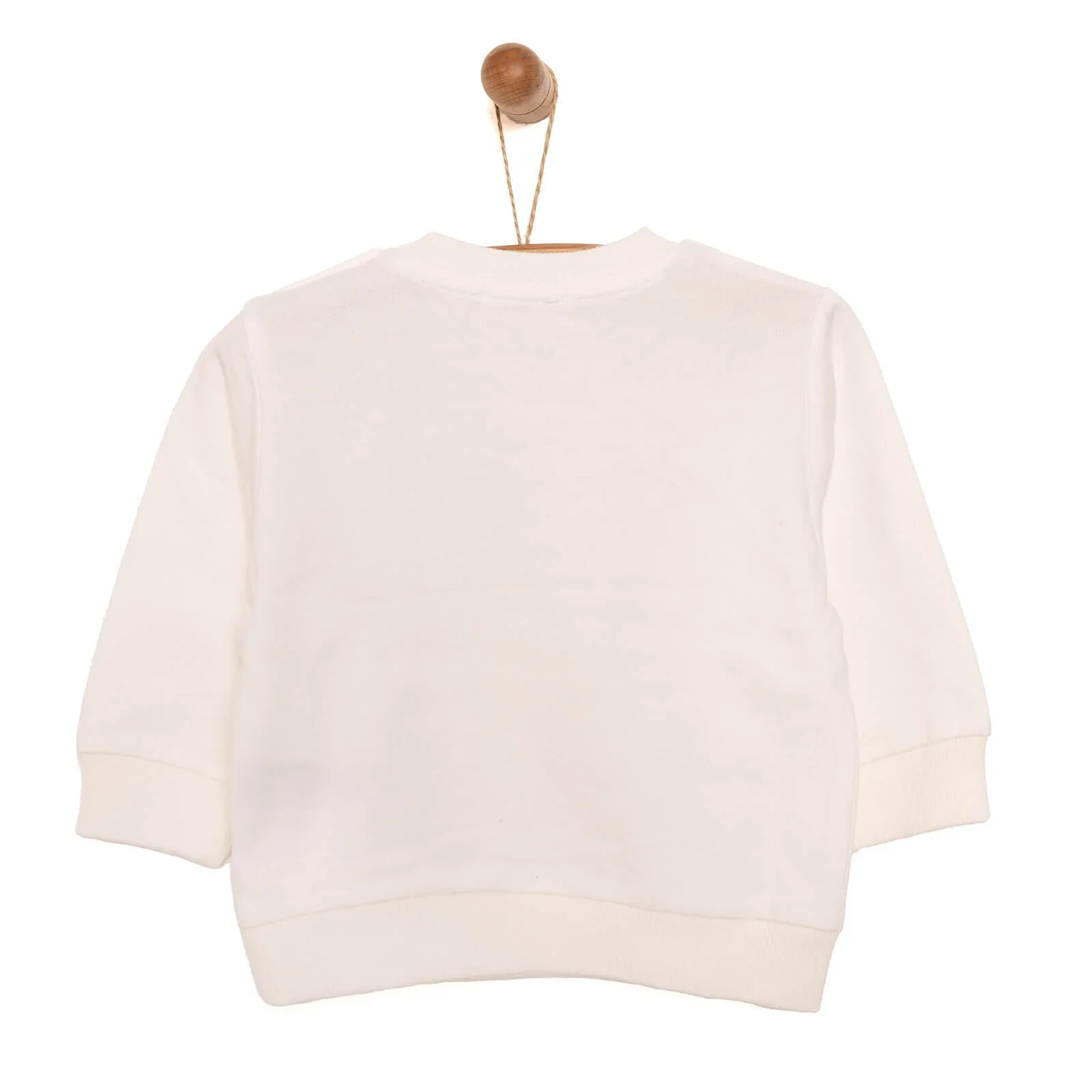 HelloBaby Baby Boy Basic Giraffe Printed Sweatshirt - Ecru - Image 2