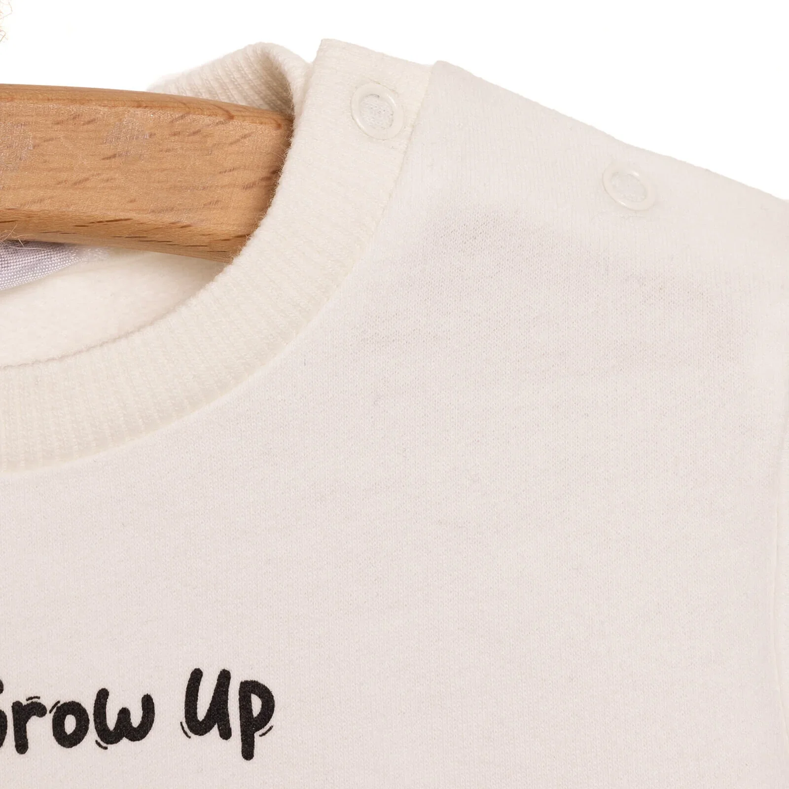 HelloBaby Baby Boy Basic Giraffe Printed Sweatshirt - Ecru - Image 4