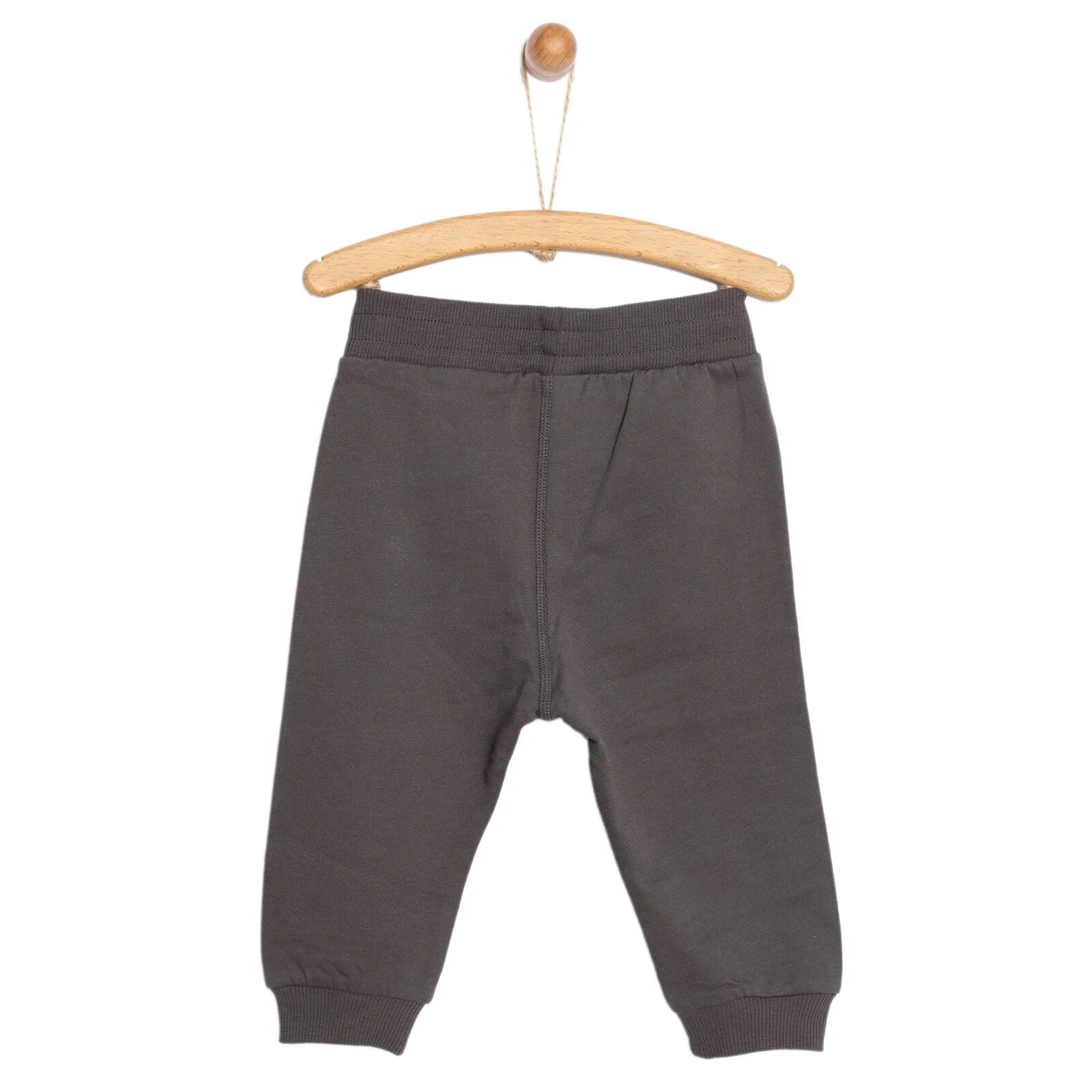 HelloBaby Baby Boy Joggers - Dark Grey - Image 2