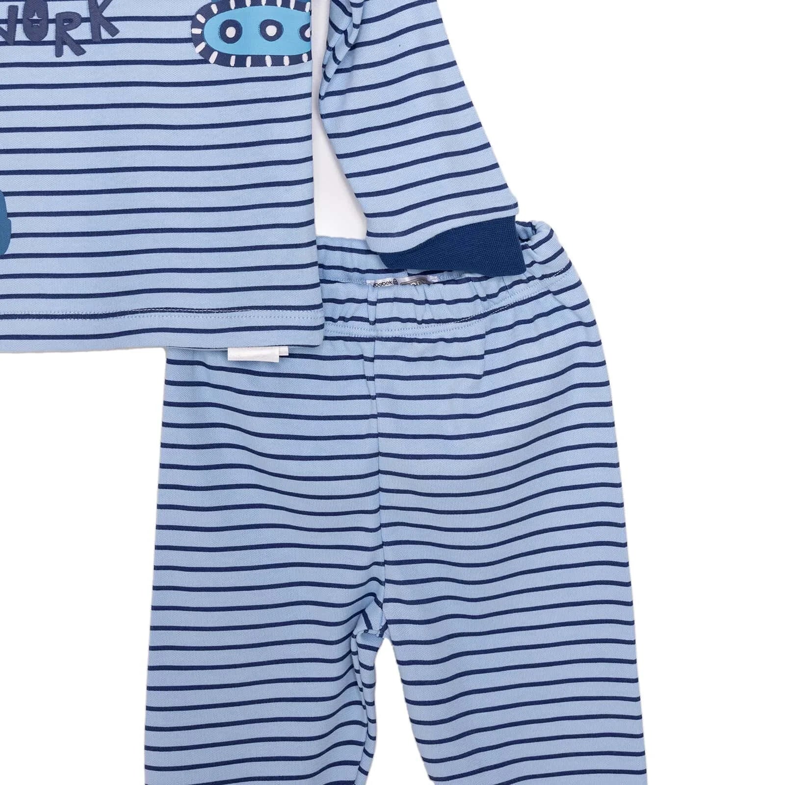 HelloBaby  Baby Boy Long Sleeve Pyjamas Set - Dark Blue - Image 4