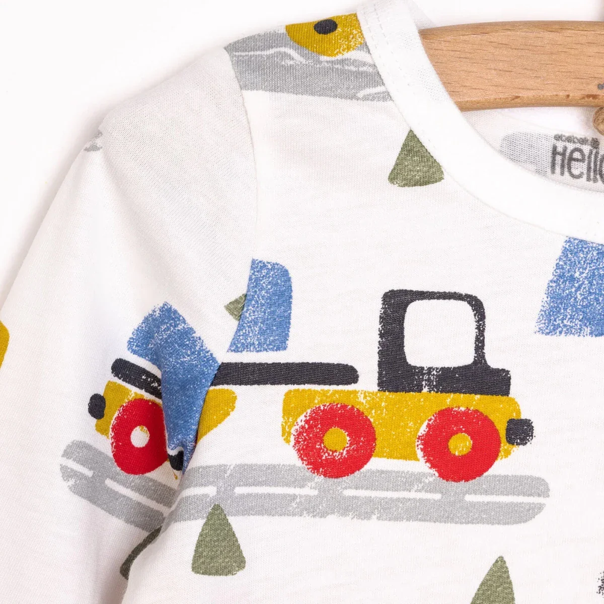 HelloBaby Baby Boy Long Sleeve Pyjamas Set - Ecru - Image 4