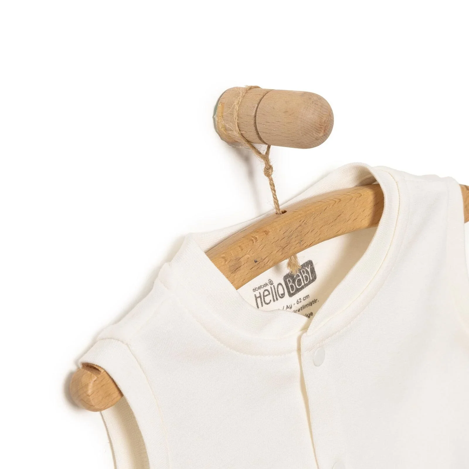 HelloBaby Baby Boy Ribbed Cardigan - Ecru - Image 7