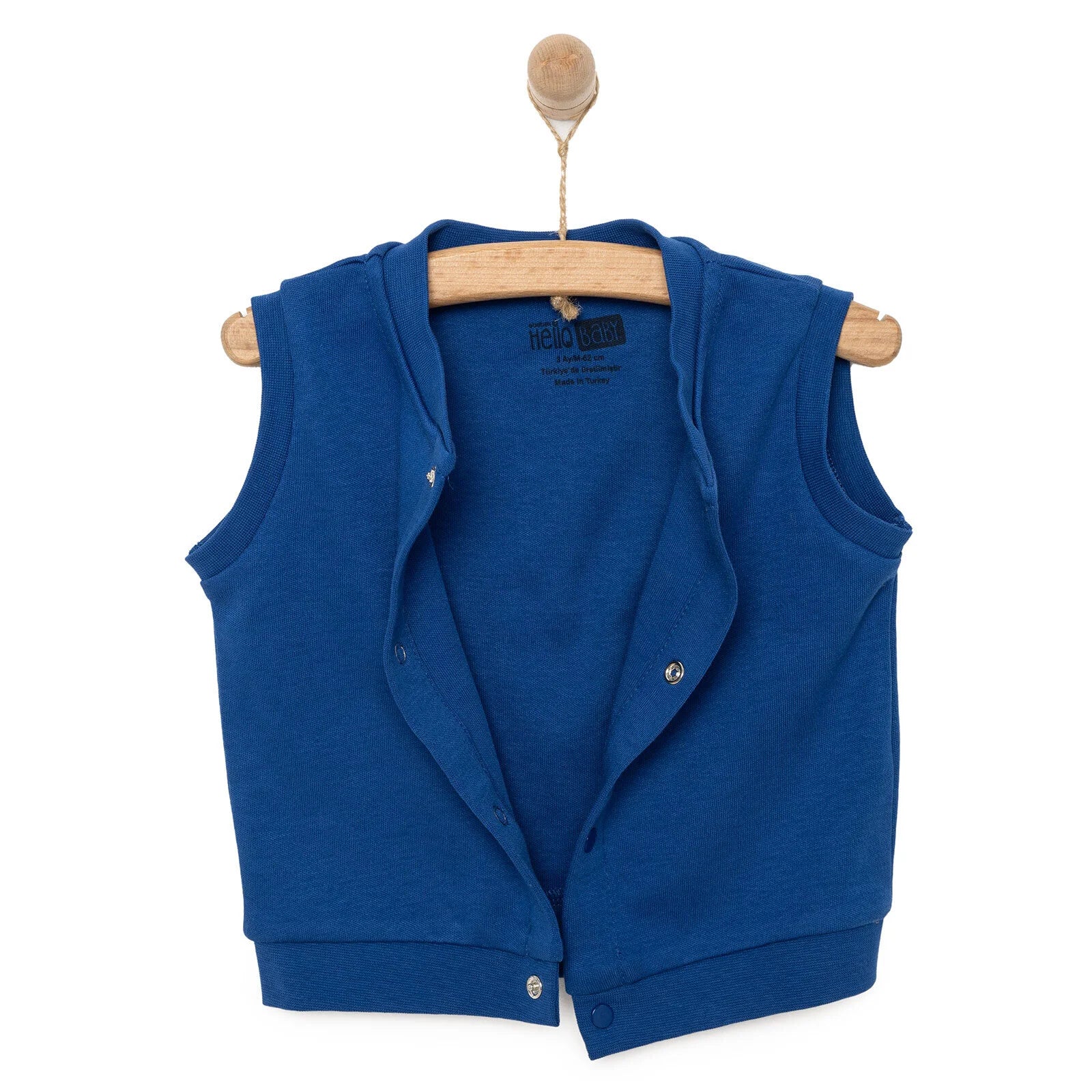 HelloBaby Baby Boy Ribbed Cardigan - Navy Blue - Image 6