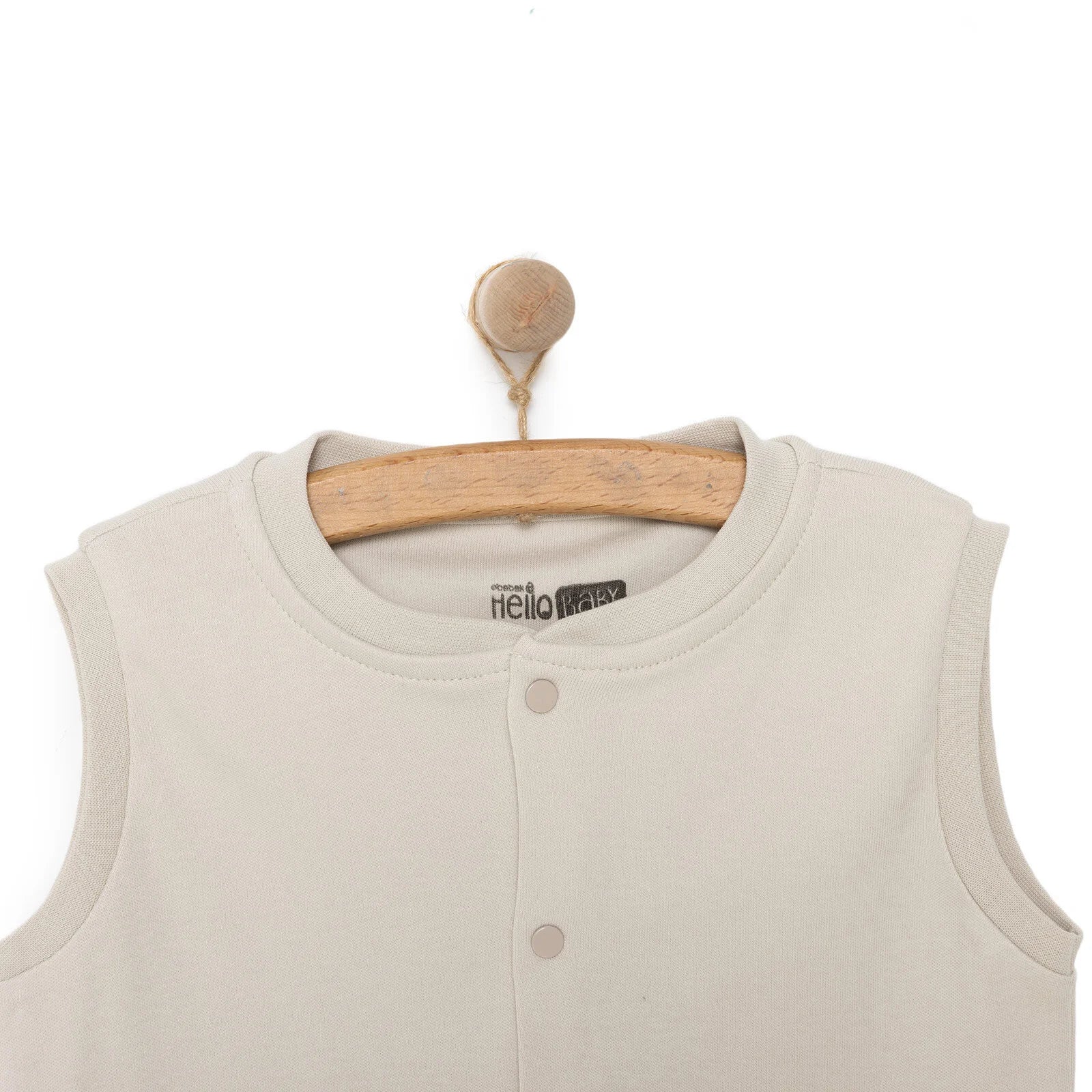 HelloBaby Baby Boy Ribbed Cardigan - Beige - Image 3