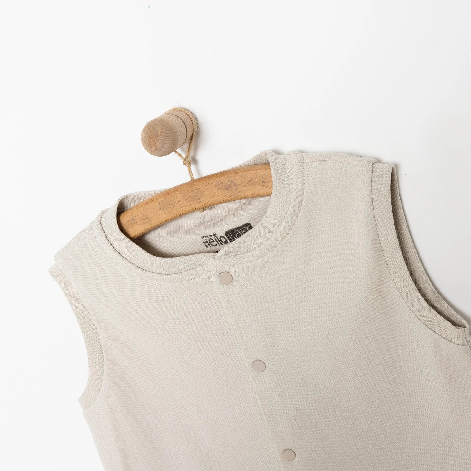 HelloBaby Baby Boy Ribbed Cardigan - Beige - Image 7