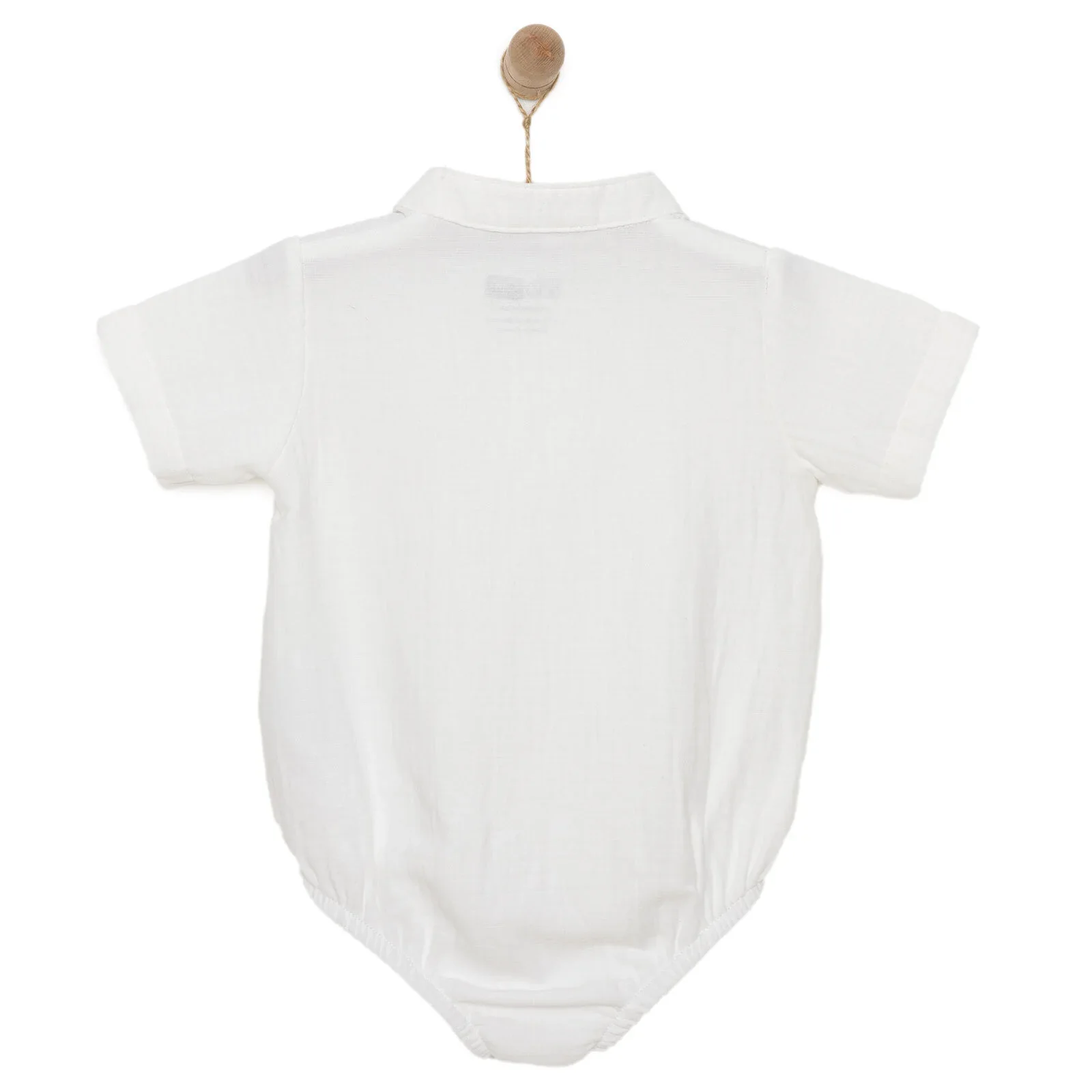 HelloBaby Baby Boy Short Sleeve Shirt Body - White - Image 2