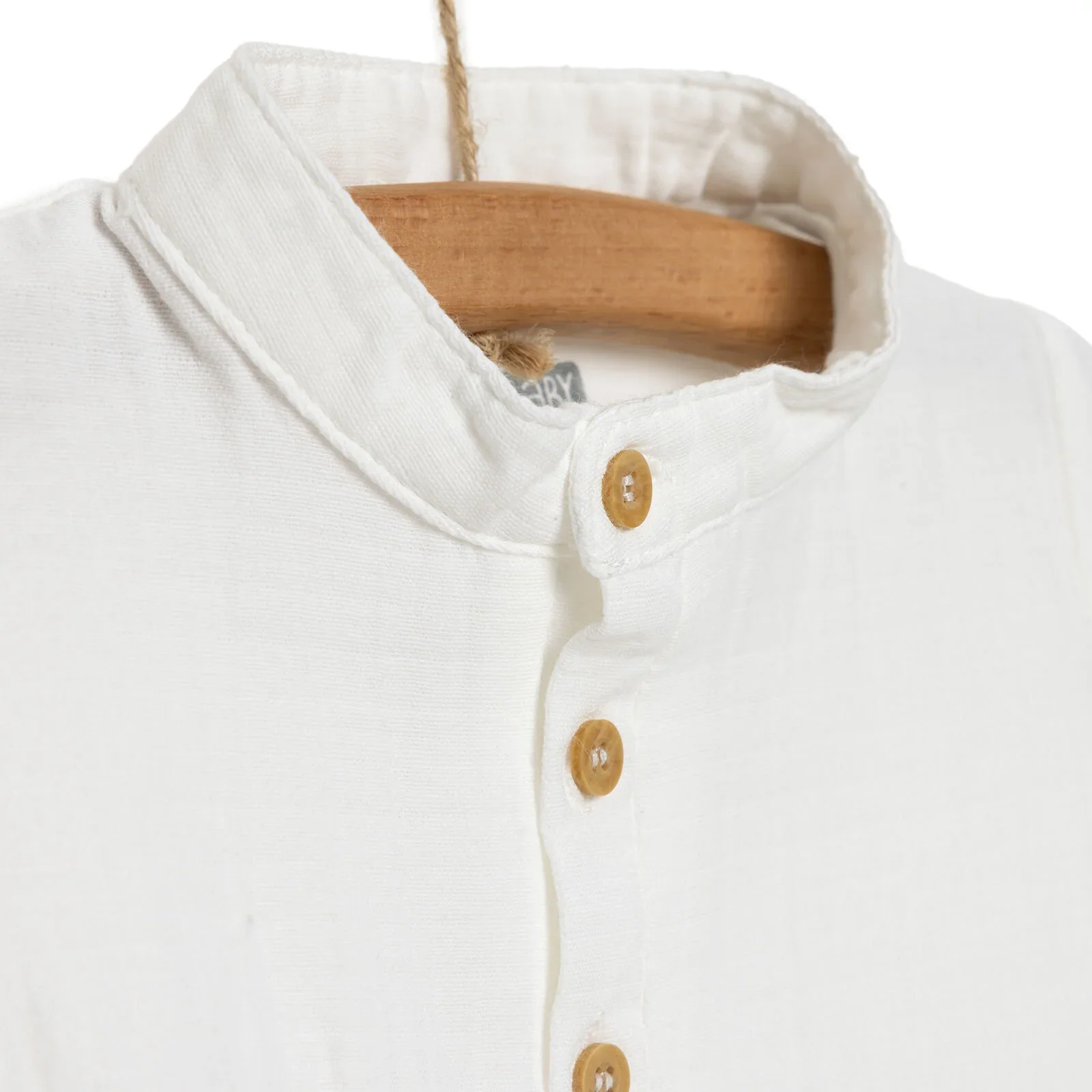 HelloBaby Baby Boy Short Sleeve Shirt Body - White - Image 6