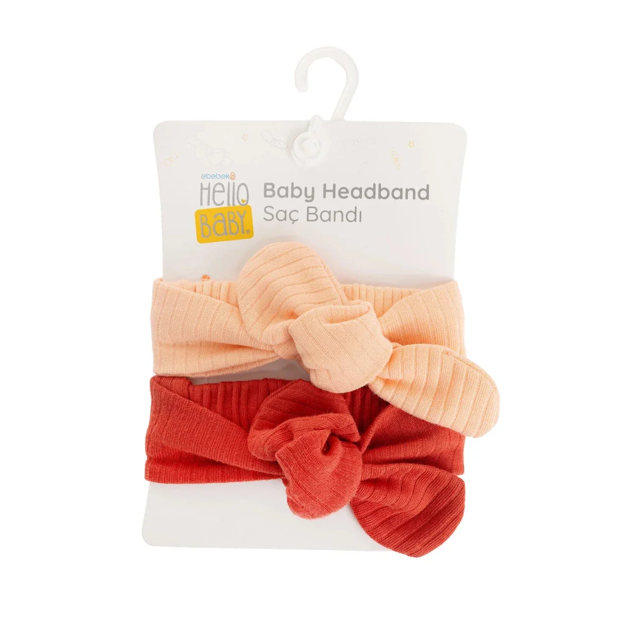 HelloBaby Baby Girl 2 Pcs  Hair Bands - Red - Image 6