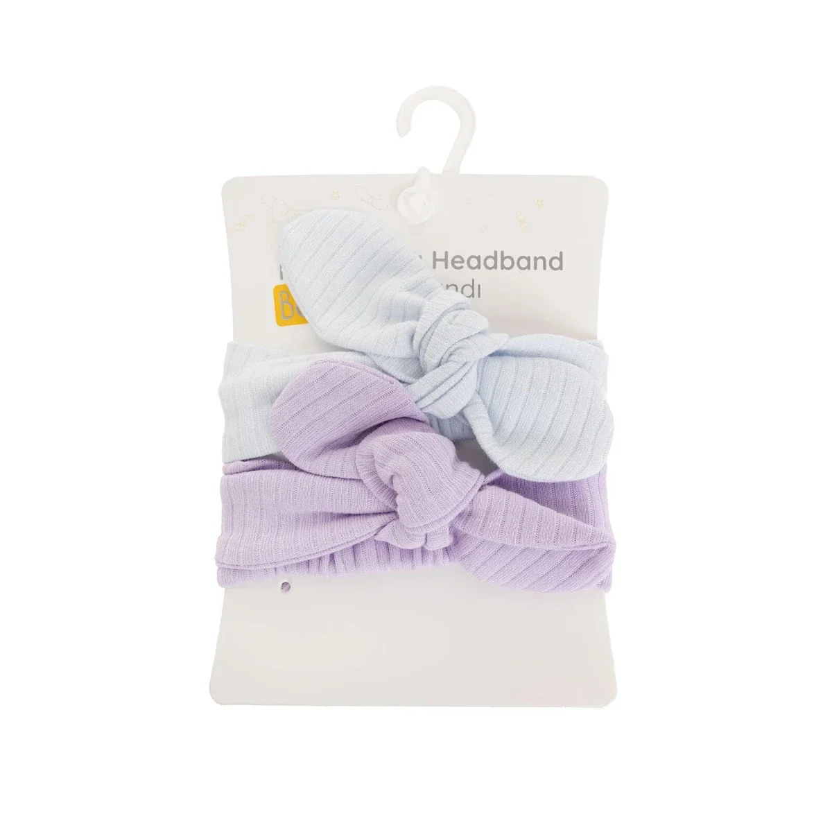 HelloBaby Baby Girl 2 Pcs  Hair Bands - Purple - Image 3