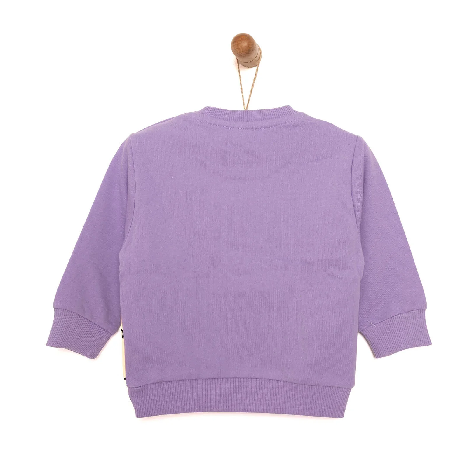 HelloBaby Baby Girl Animal Printed Sweatshirt - Purple - Image 2