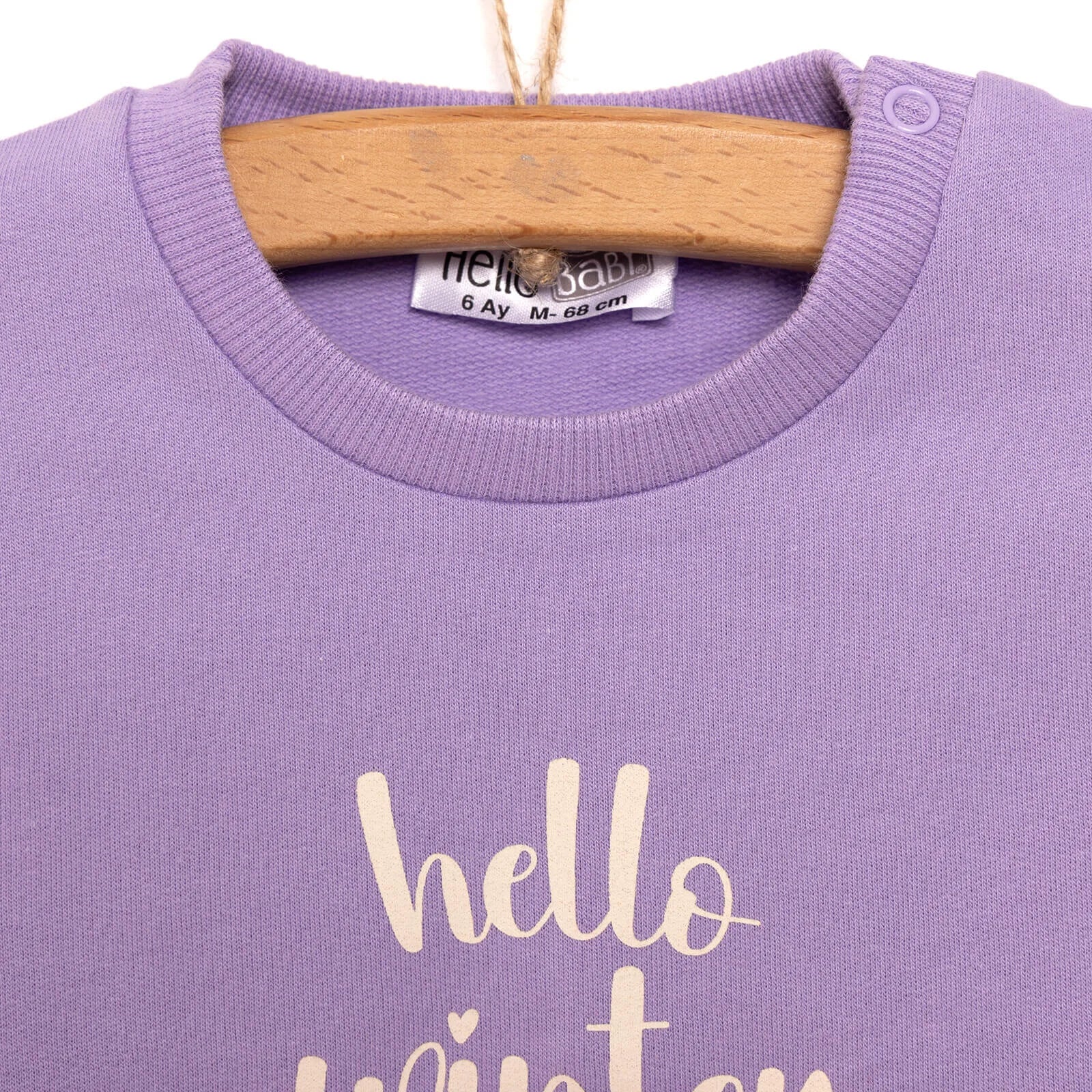 HelloBaby Baby Girl Animal Printed Sweatshirt - Purple - Image 3