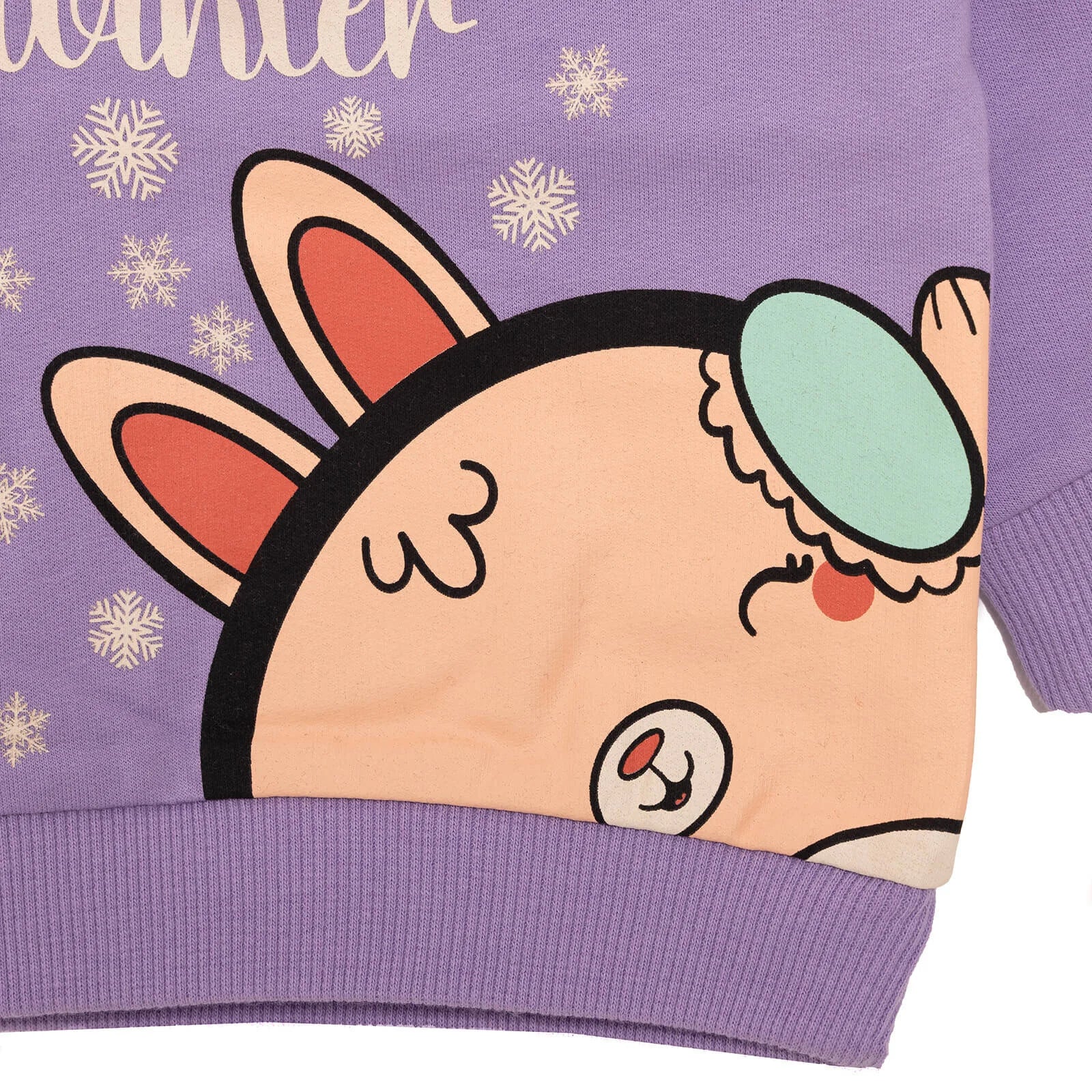 HelloBaby Baby Girl Animal Printed Sweatshirt - Purple - Image 6