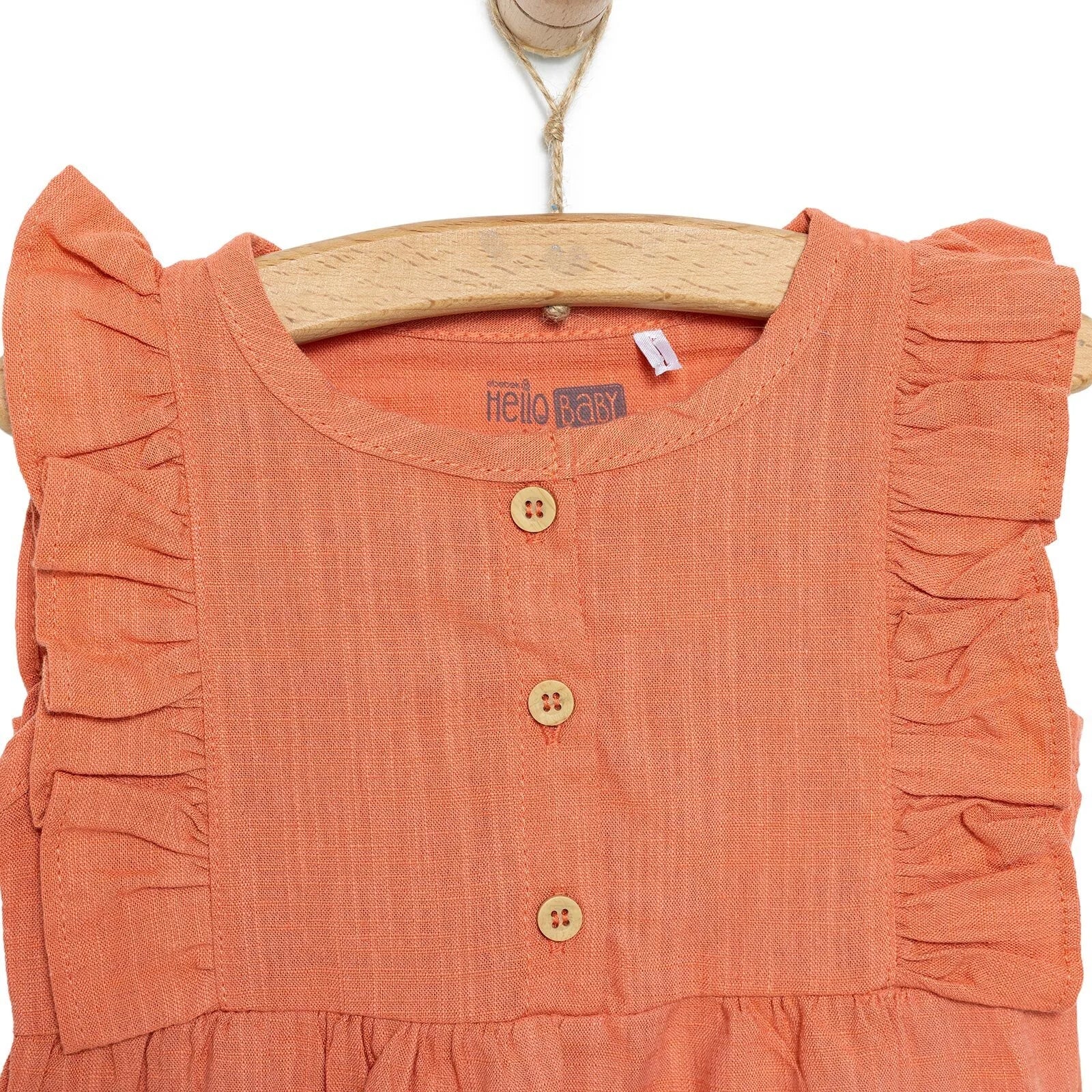 HelloBaby Baby Girl Athlete Bodysuit - Vermilion - Image 4