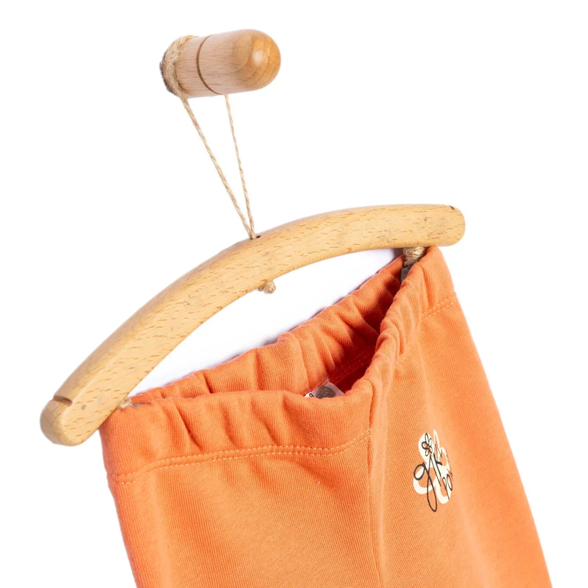 HelloBaby Baby Girl Basic Joggers - Orange - Image 3