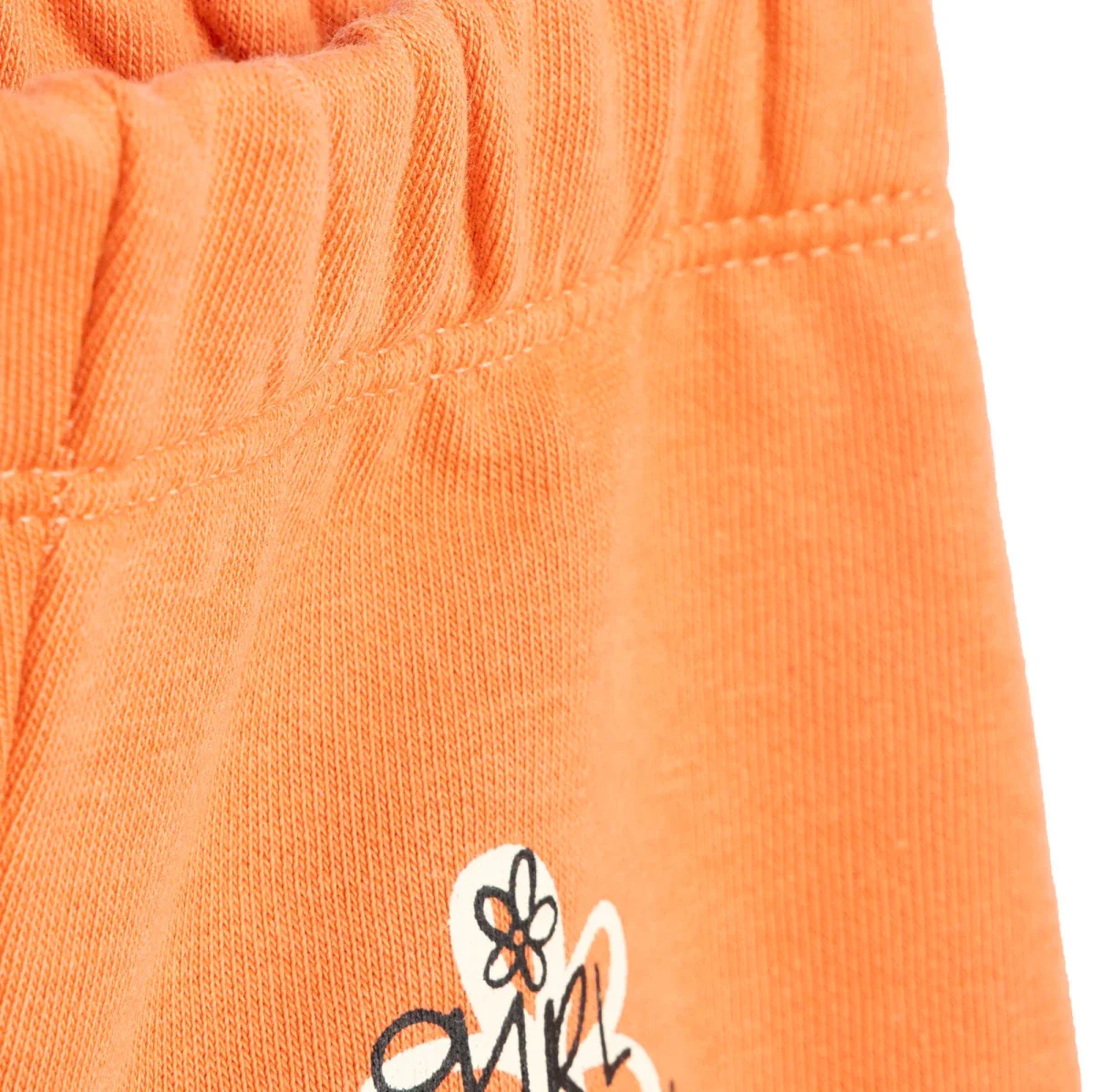 HelloBaby Baby Girl Basic Joggers - Orange - Image 4