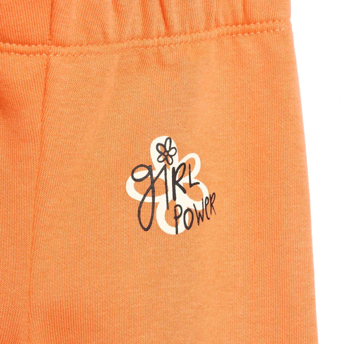 HelloBaby Baby Girl Basic Joggers - Orange - Image 6