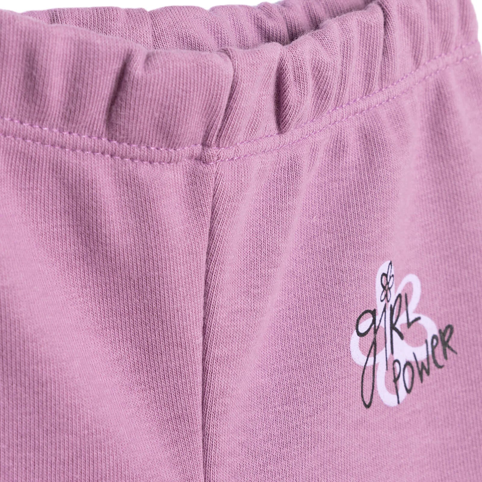 HelloBaby Baby Girl Basic Joggers - Purple - Image 4