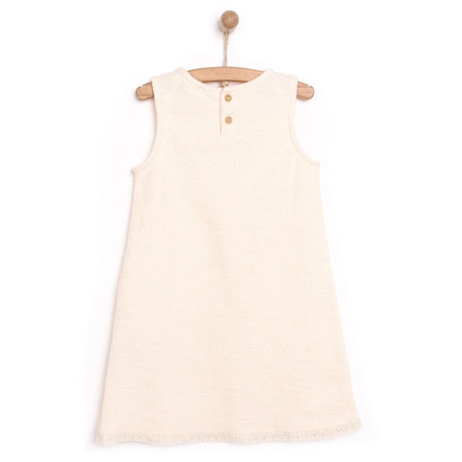 HelloBaby Baby Girl Dress - Ecru - Image 2