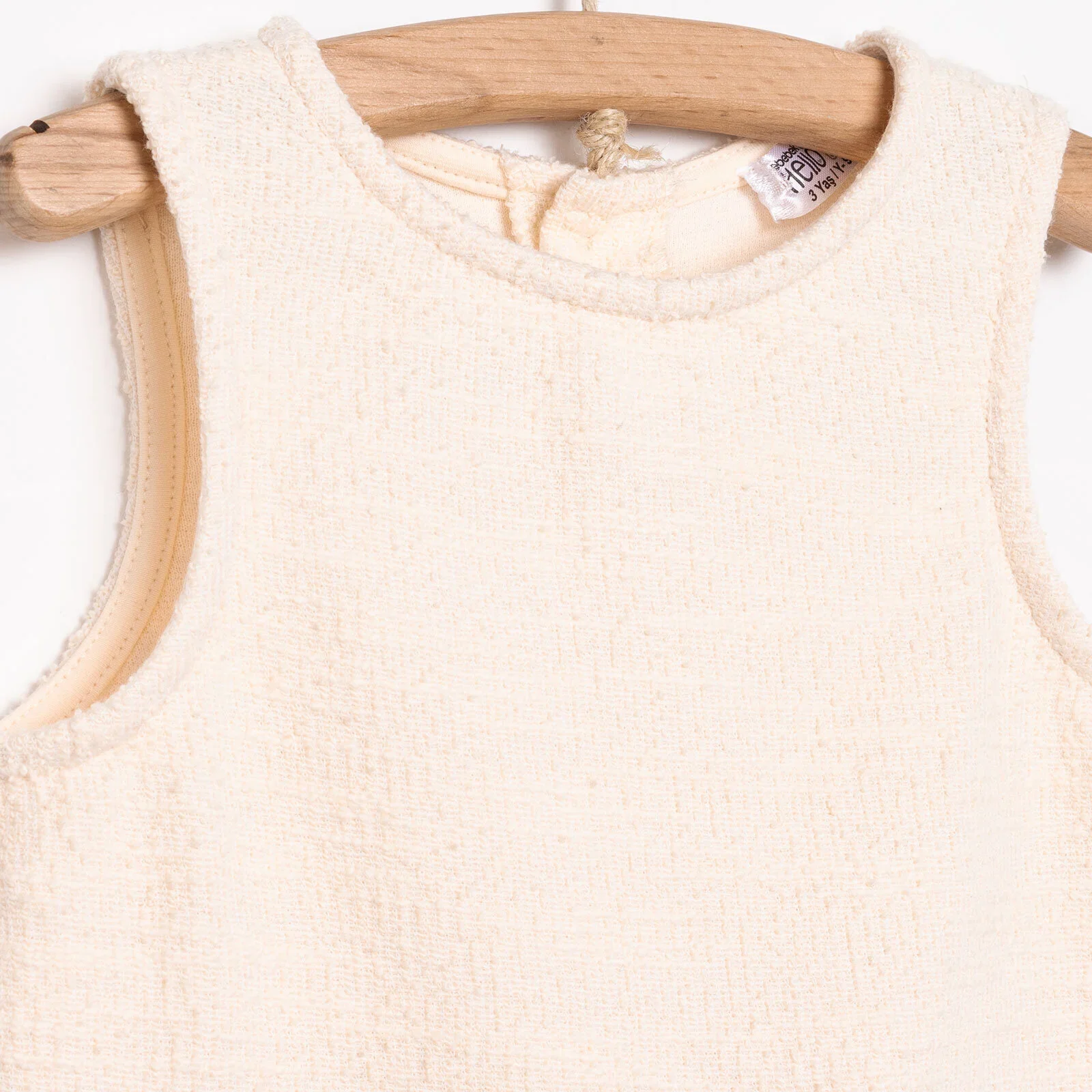 HelloBaby Baby Girl Dress - Ecru - Image 4