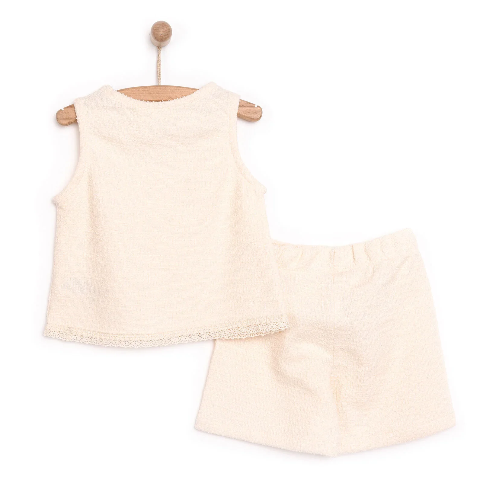 HelloBaby  Baby Girl Jogger - Ecru - Image 2
