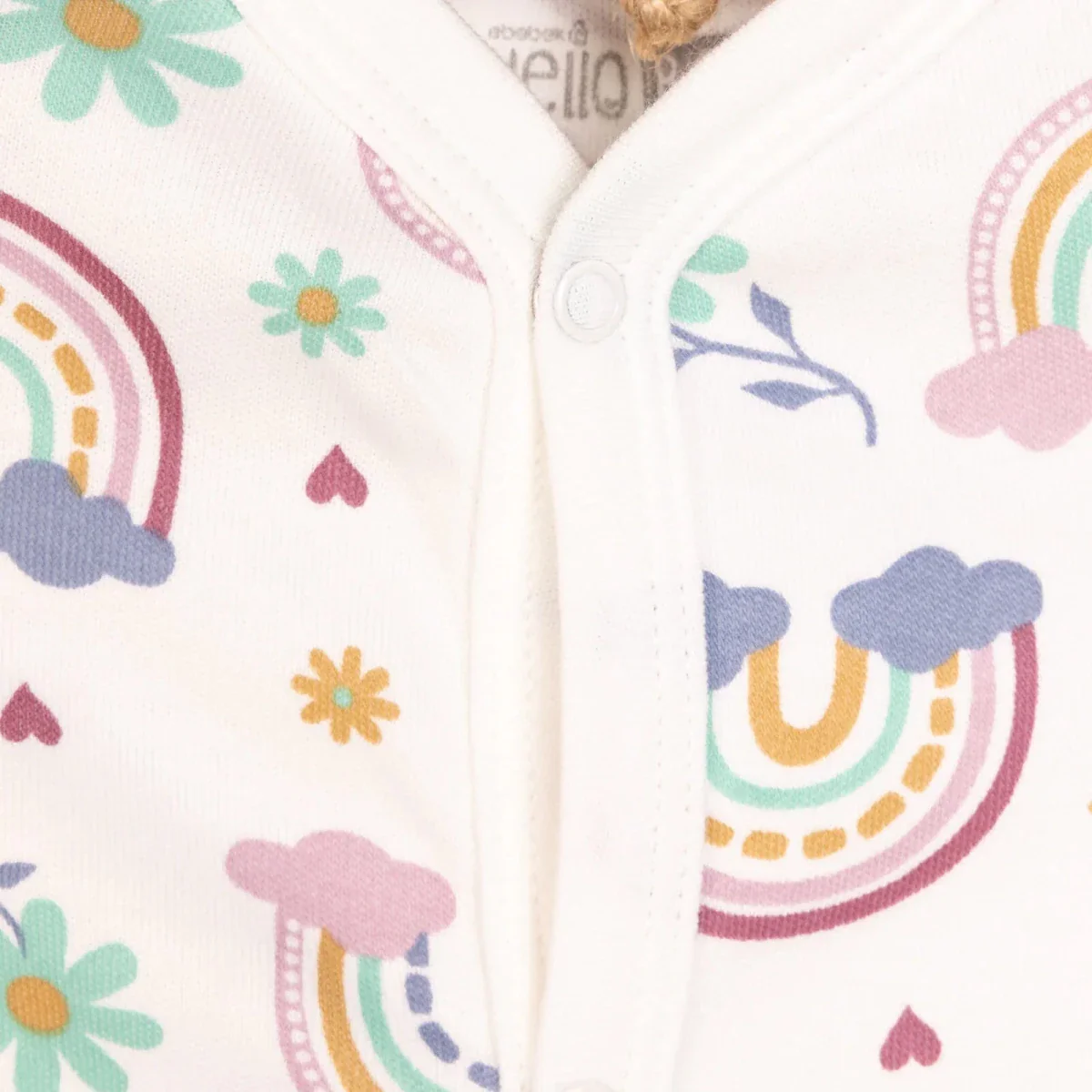 HelloBaby Baby Girl Jumpsuit-Body-Hat - Ecru - Image 4