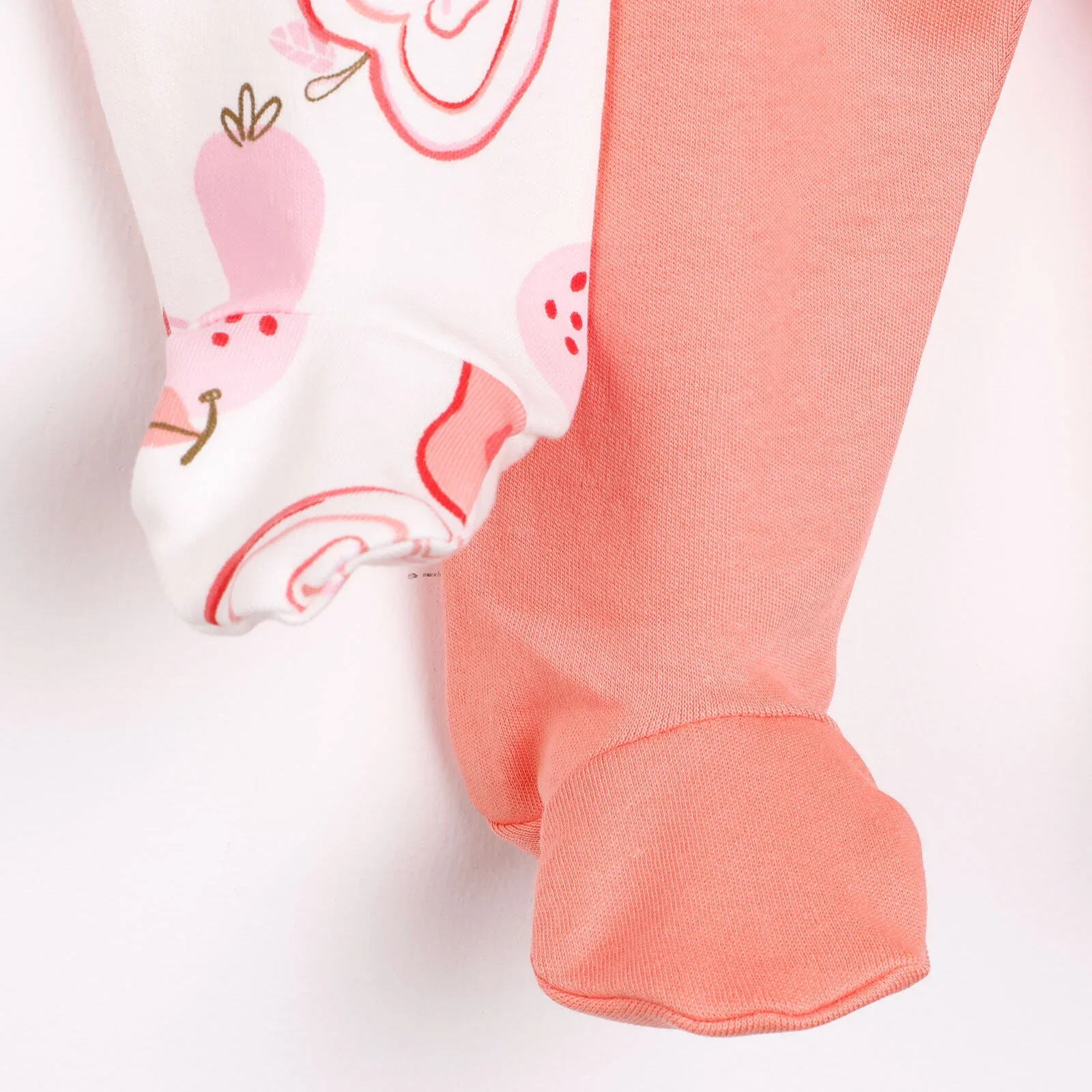 HelloBaby Baby Girl Legging with Feet 2pcs - Pink - Image 5