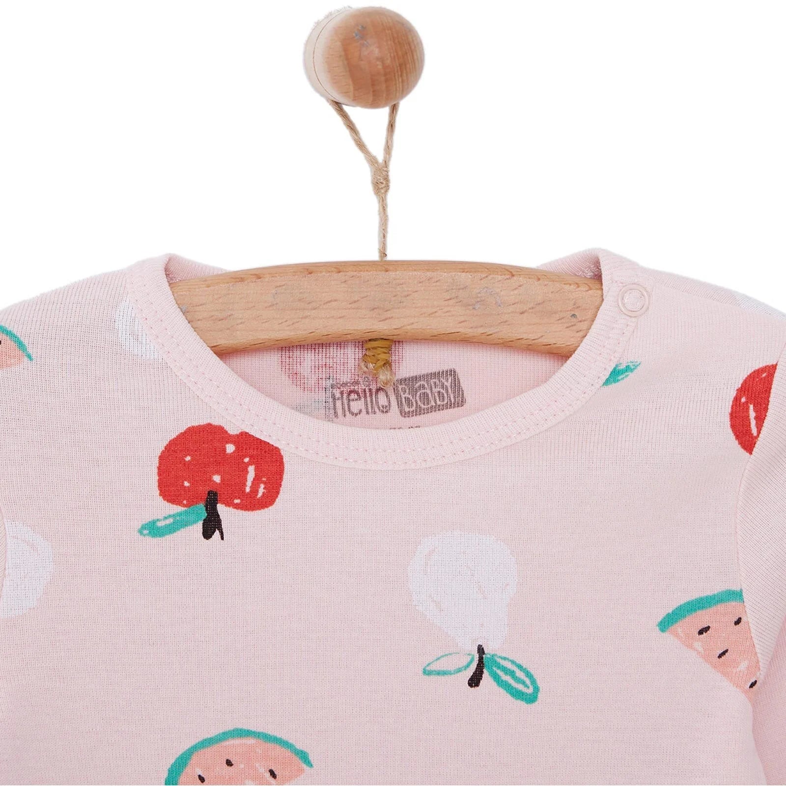 HelloBaby Baby Girl Long Sleeve Body - Pink - Image 3