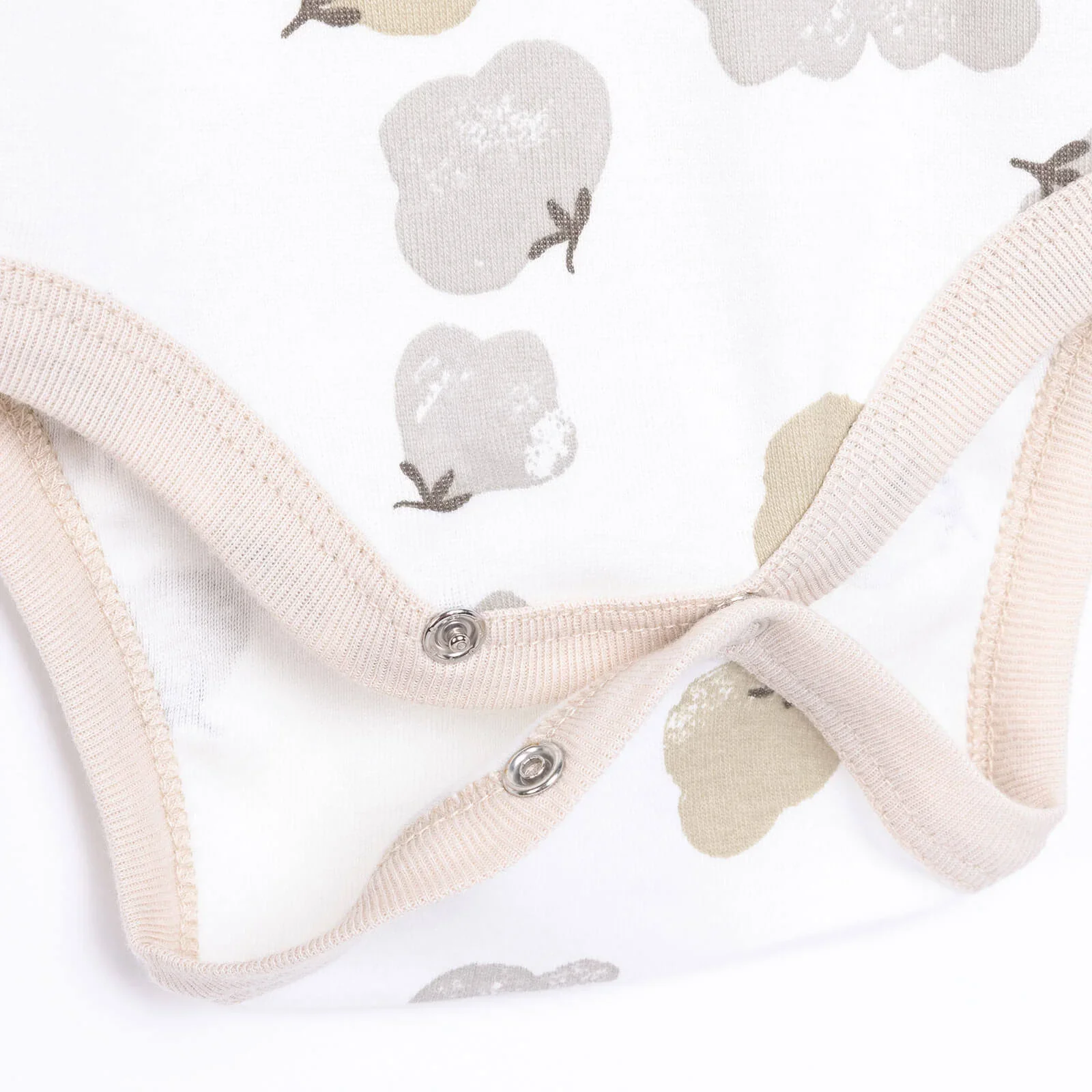 HelloBaby Baby Girl Long Sleeve Bodysuit 2 pcs - Beige - Image 6