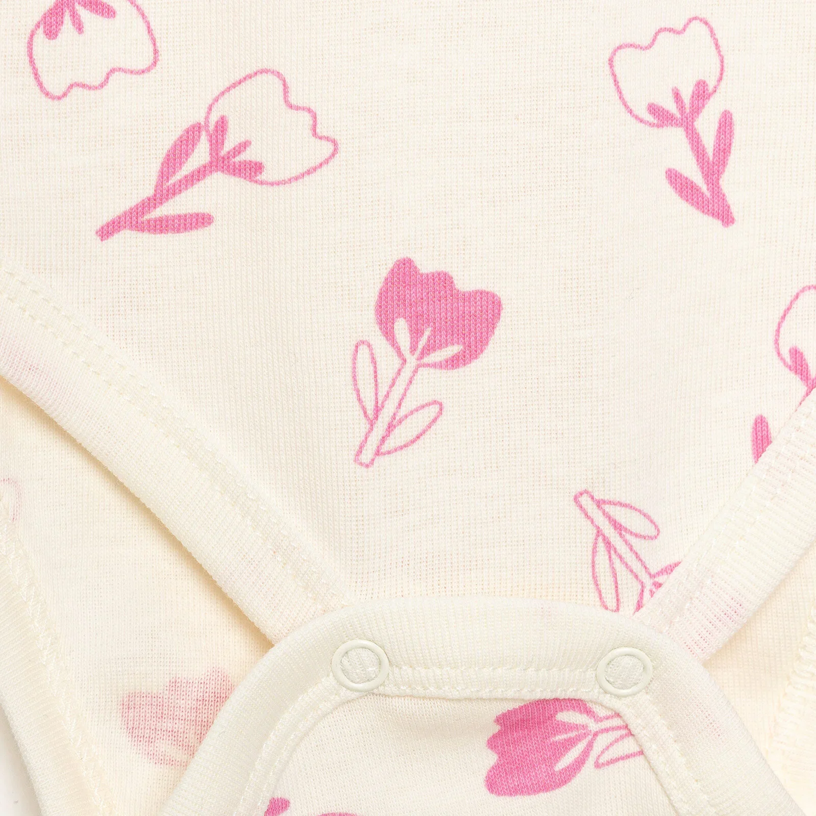 HelloBaby Baby Girl Long Sleeve Bodysuit 2pcs - Pink - Image 7