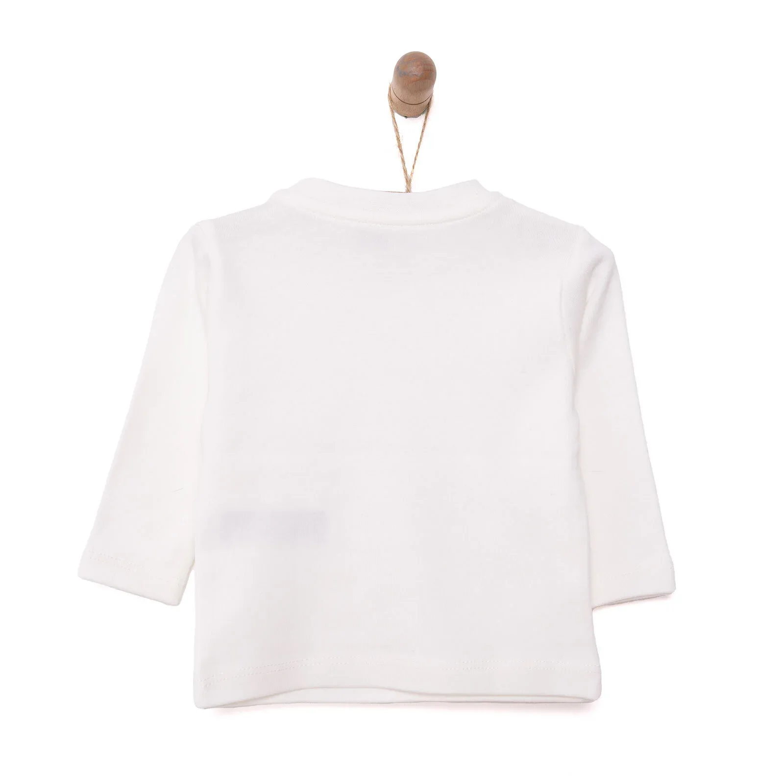HelloBaby Baby Girl Long Sleeve T-shirt - Ecru - Image 5