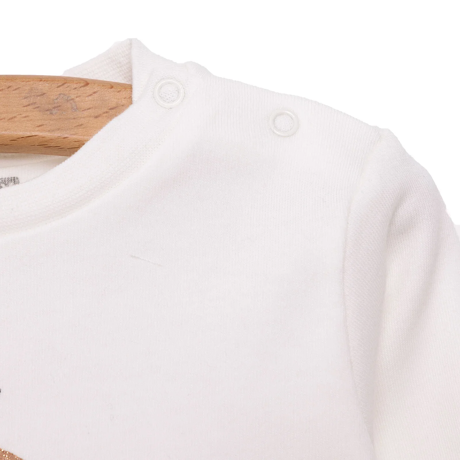 HelloBaby Baby Girl Long Sleeve T-shirt - Ecru - Image 6