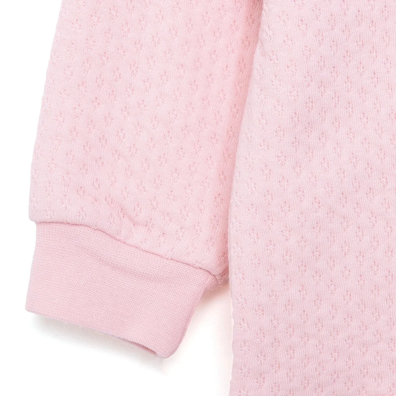 HelloBaby Baby Girl Quilted Cardigan - Light Pink - Image 5