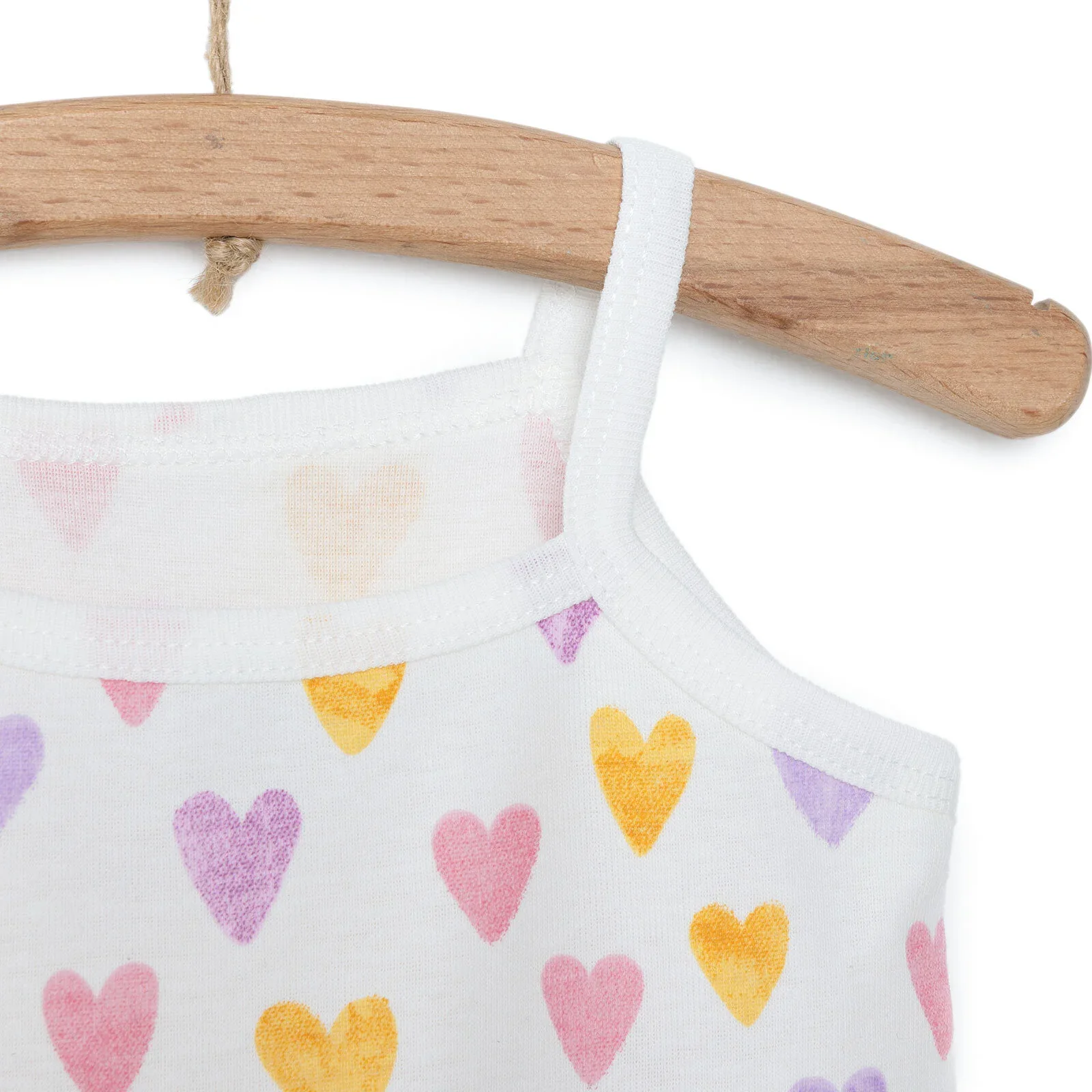 HelloBaby Baby Girl Rope Strap Bodysuit - Ecru - Image 4