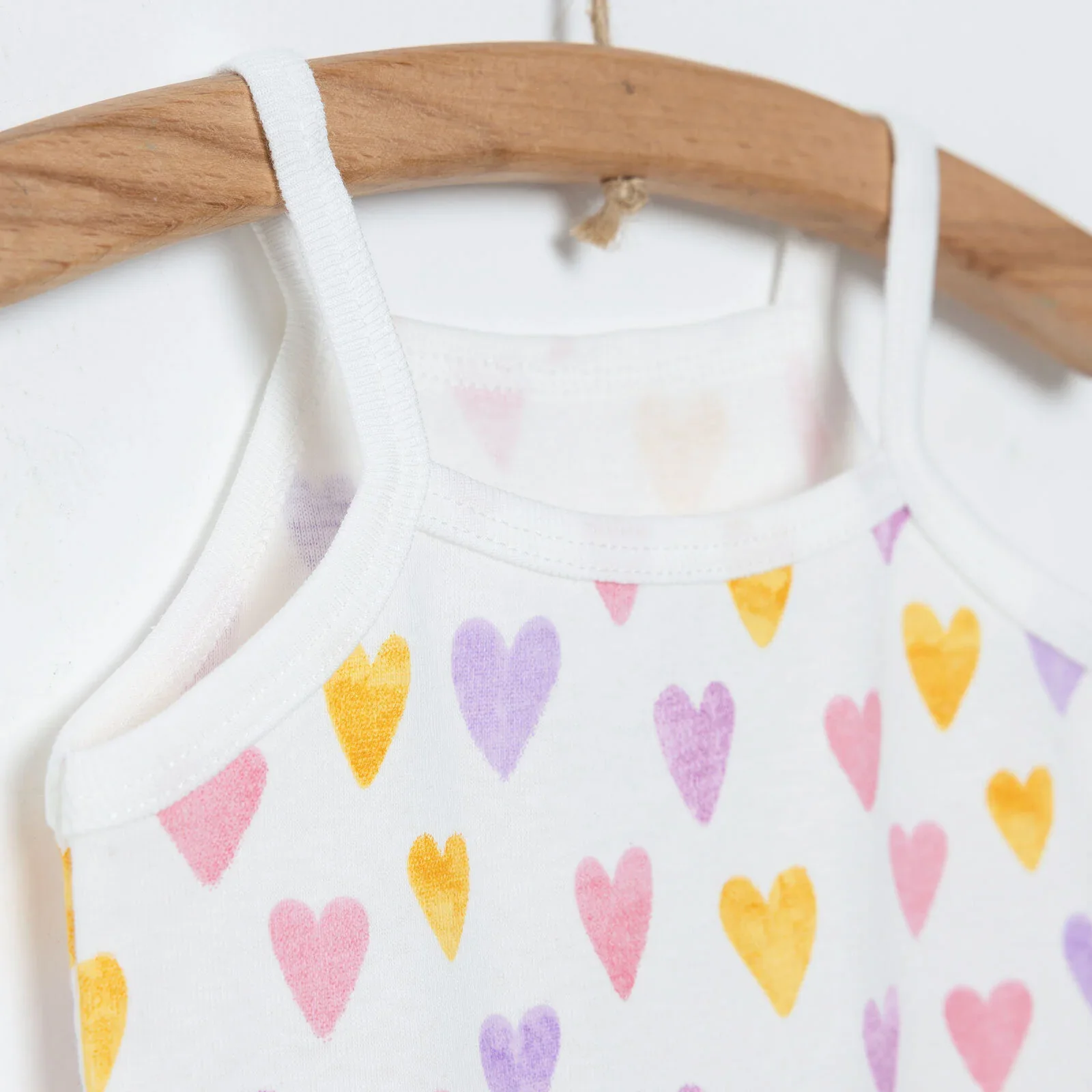HelloBaby Baby Girl Rope Strap Bodysuit - Ecru - Image 5