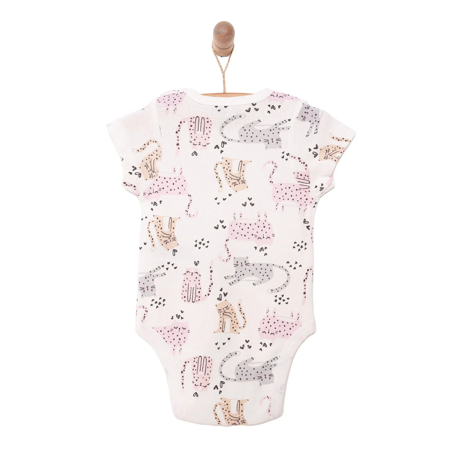 HelloBaby Baby Girl Short Sleeve Body - Ecru - Image 2