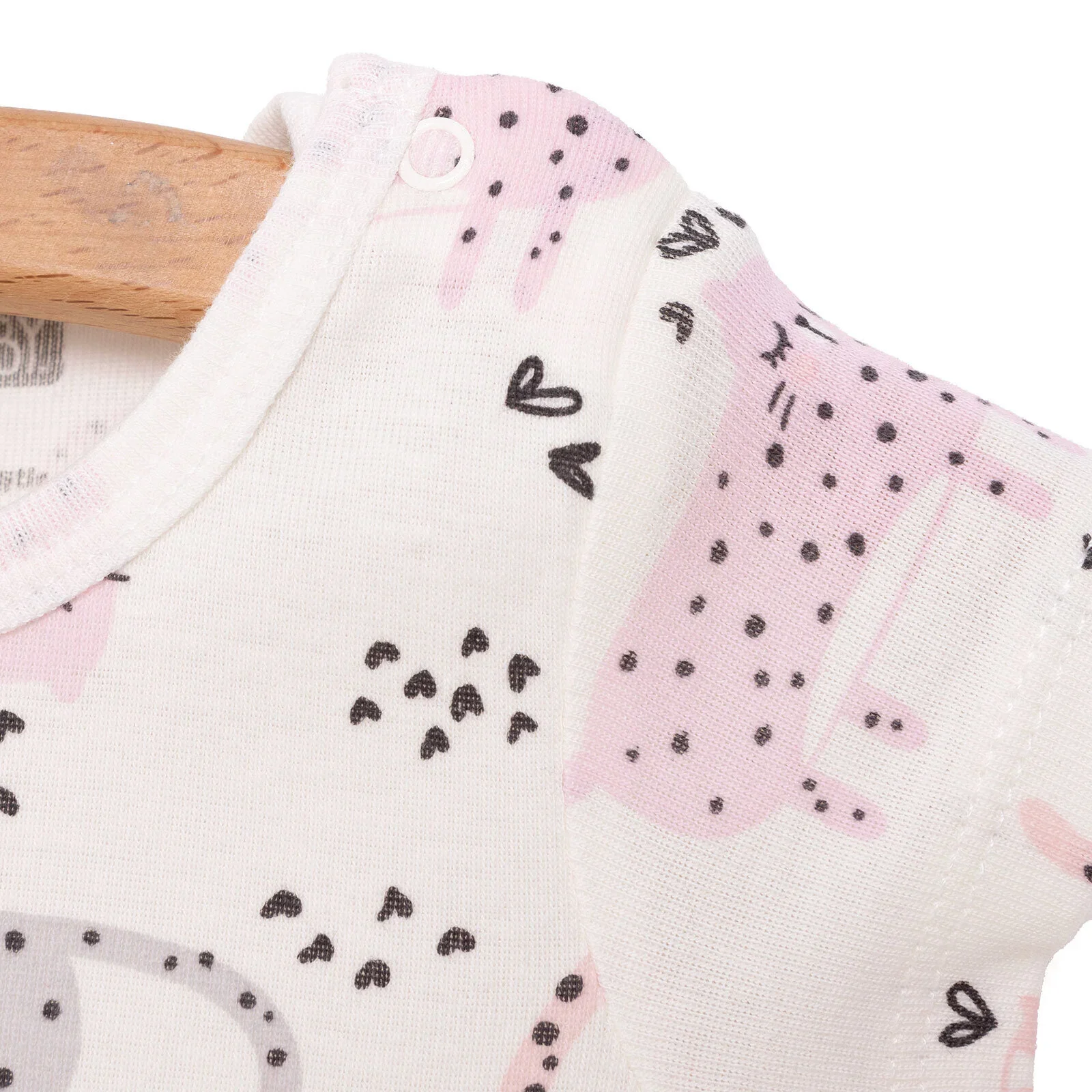 HelloBaby Baby Girl Short Sleeve Body - Ecru - Image 4