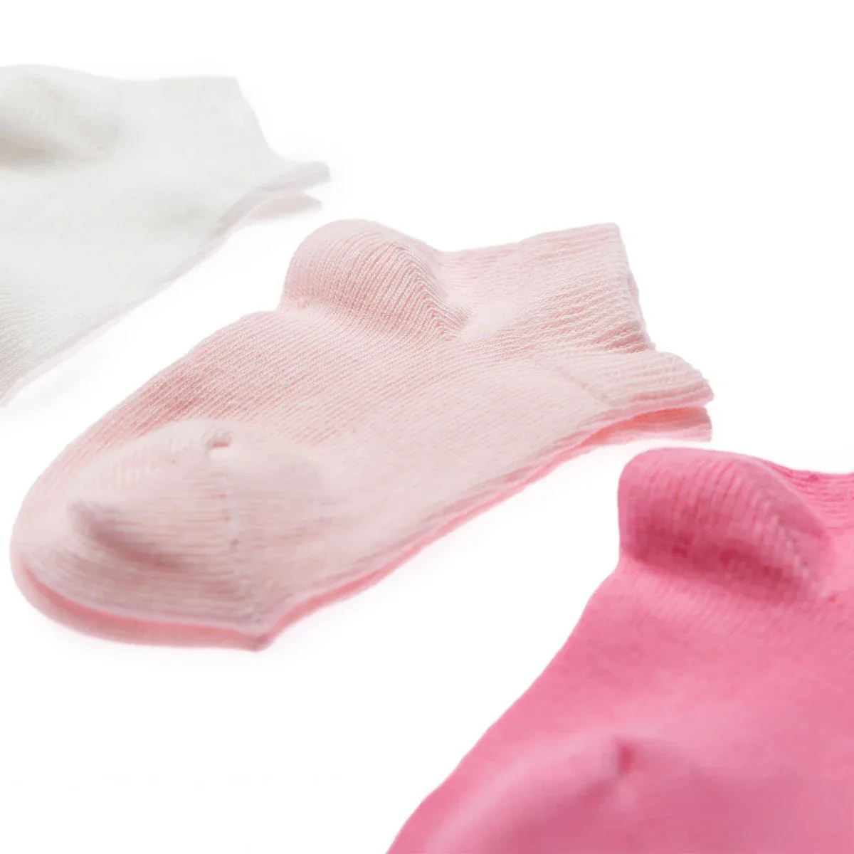 HelloBaby Baby Girl Socks 3 pcs - Pink - Image 2