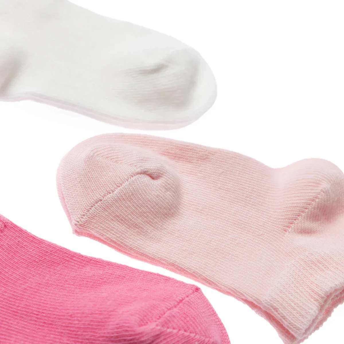HelloBaby Baby Girl Socks 3 pcs - Pink - Image 3