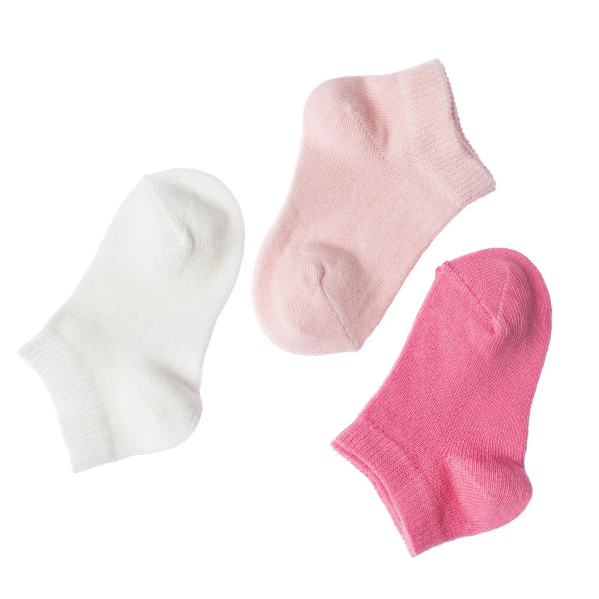HelloBaby Baby Girl Socks 3 pcs - Pink - Image 4