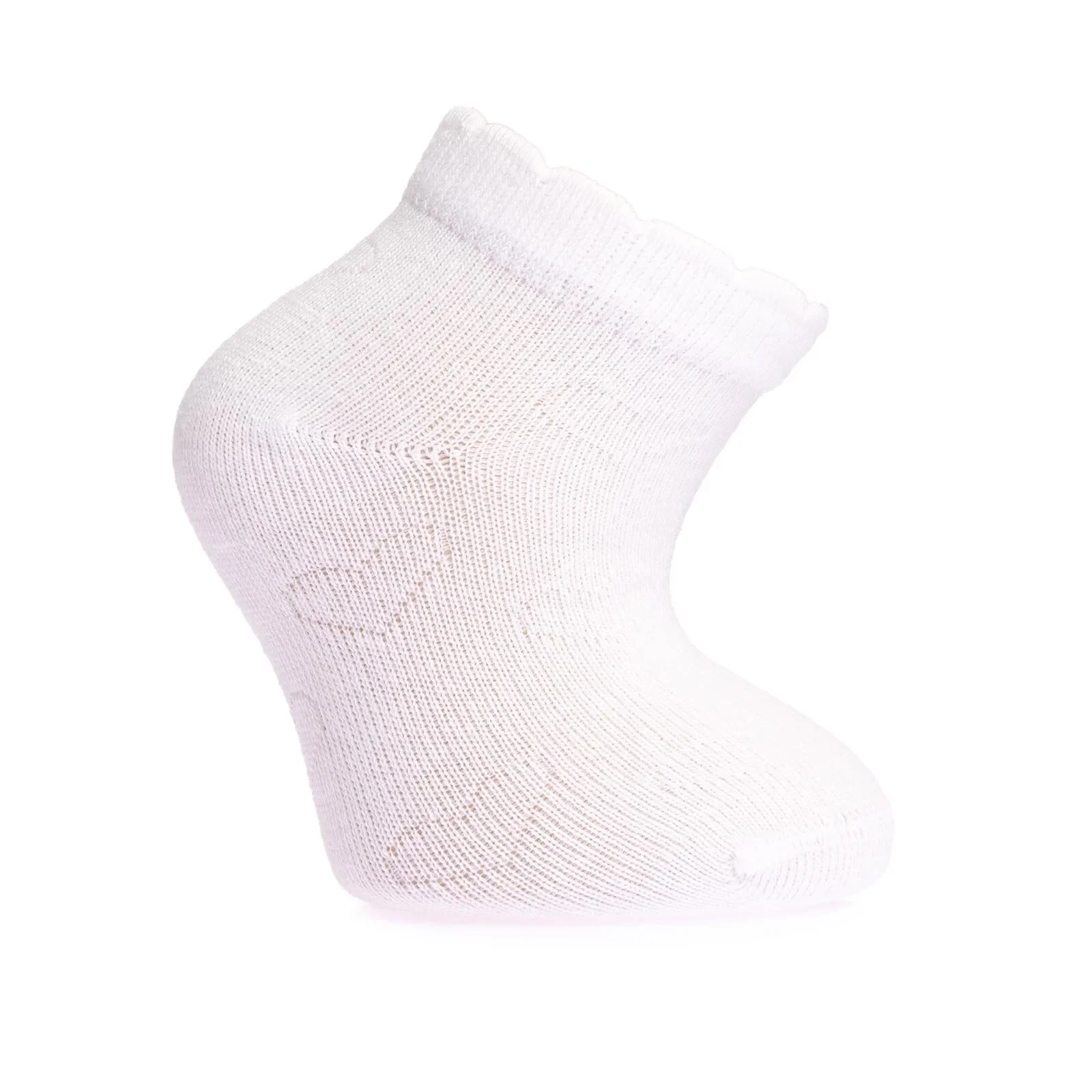 HelloBaby Girls Socks Pack of 3 Cotton Rich - Purple - Image 3