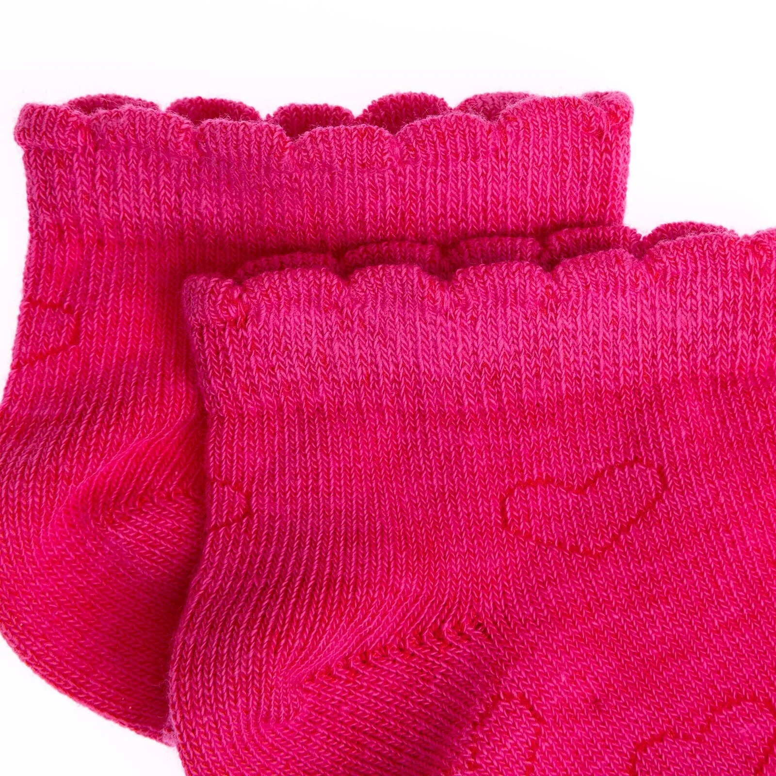 HelloBaby Girls Socks Pack of 3 Cotton Rich - Purple - Image 7