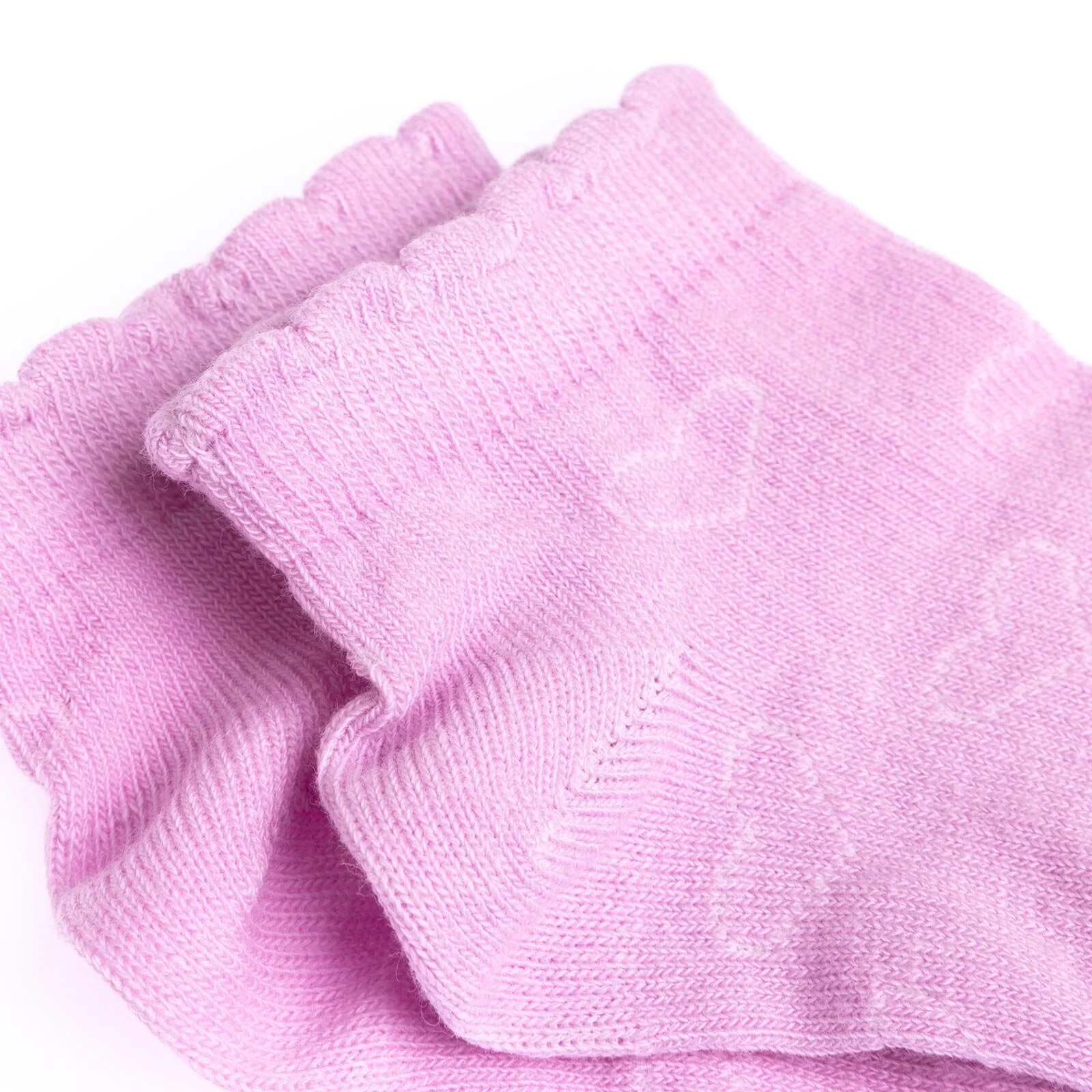 HelloBaby Girls Socks Pack of 3 Cotton Rich - Purple - Image 8
