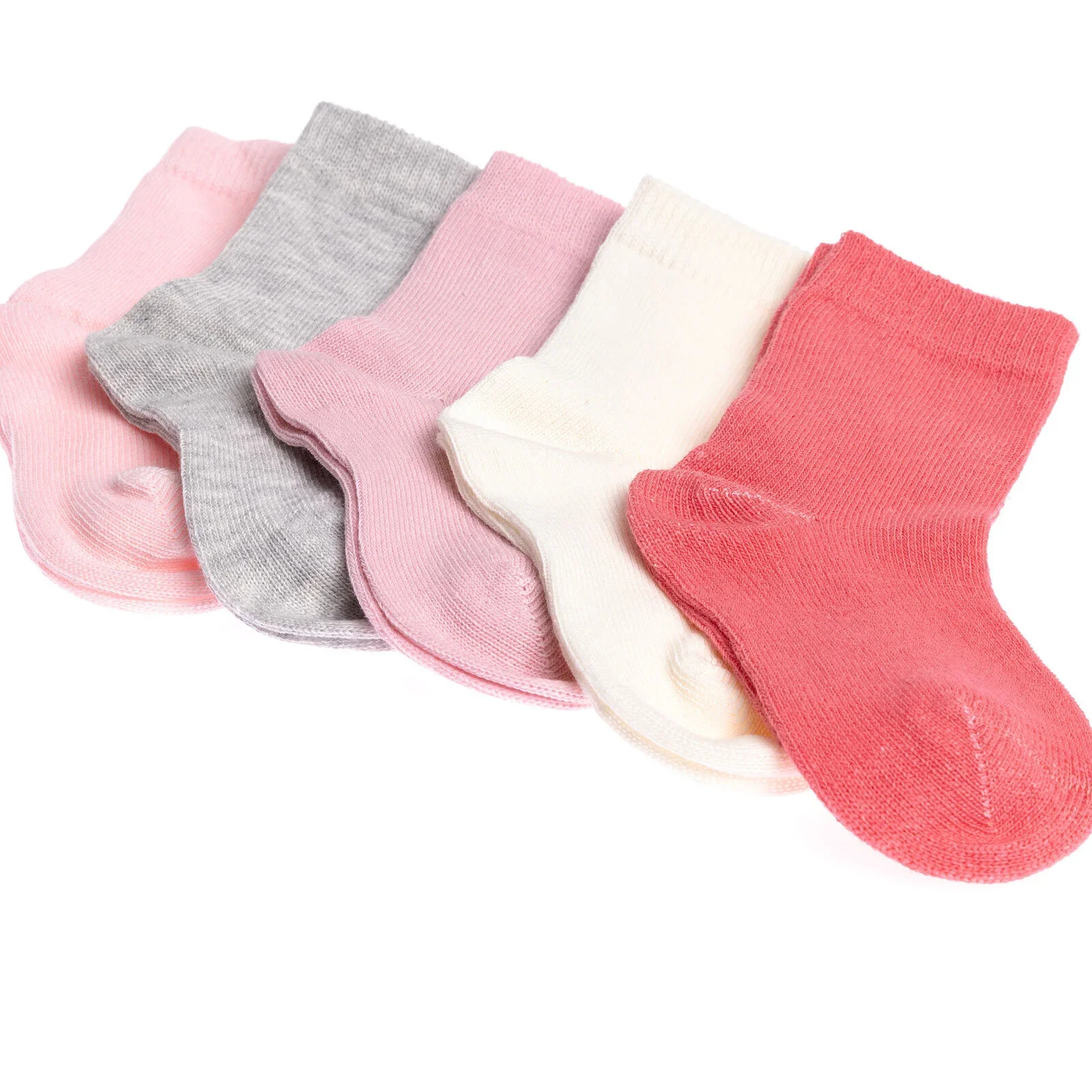 HelloBaby Baby Girl Socks 5 pcs - Pink - Image 2