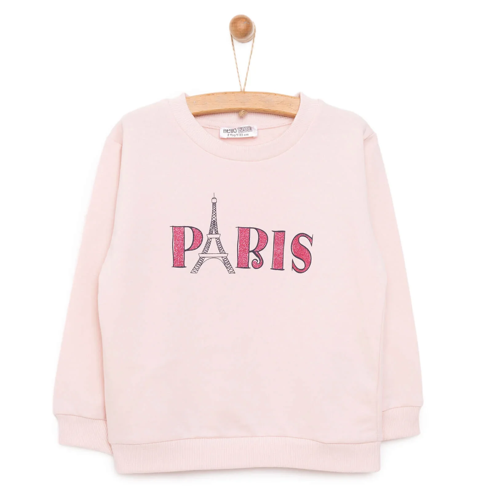 HelloBaby Baby Girl Sweatshirt - Pink - Image 3