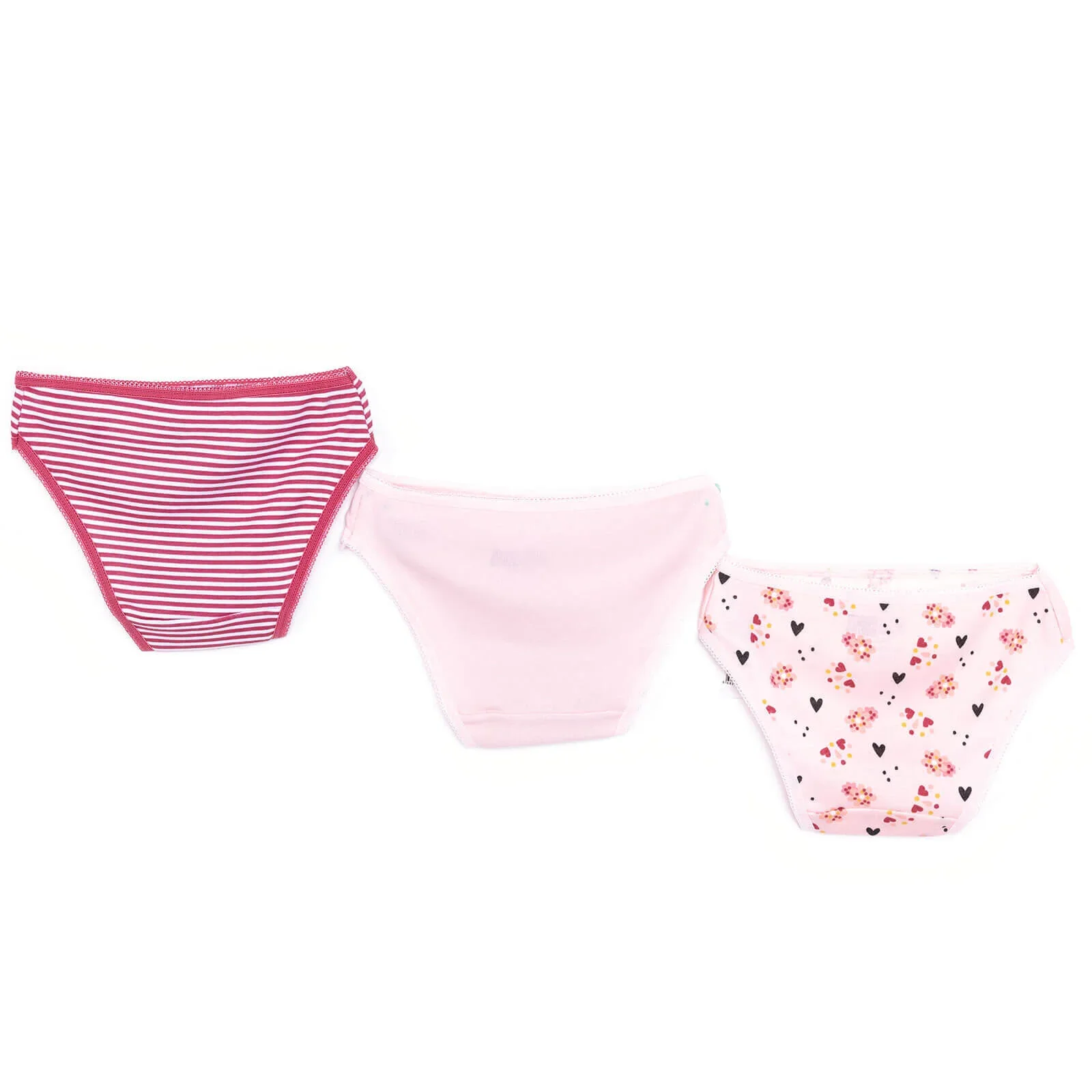 HelloBaby Baby Girl Underwear 3 pcs - Pink - Image 2