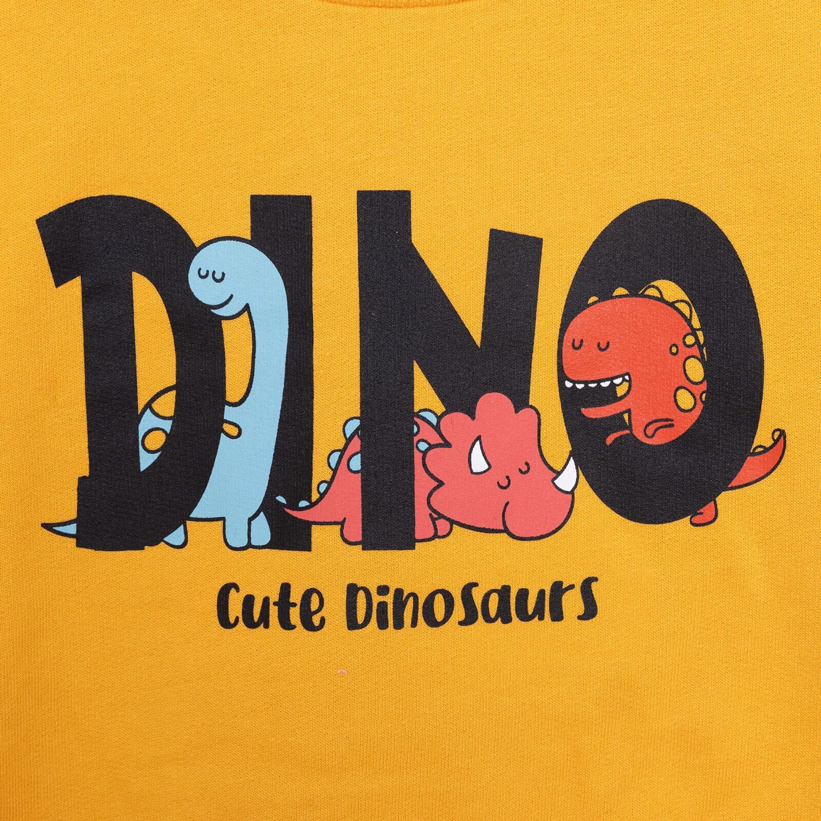 HelloBaby Baby Boy Dino Patterned Sweatshirt - Mustard - Image 5