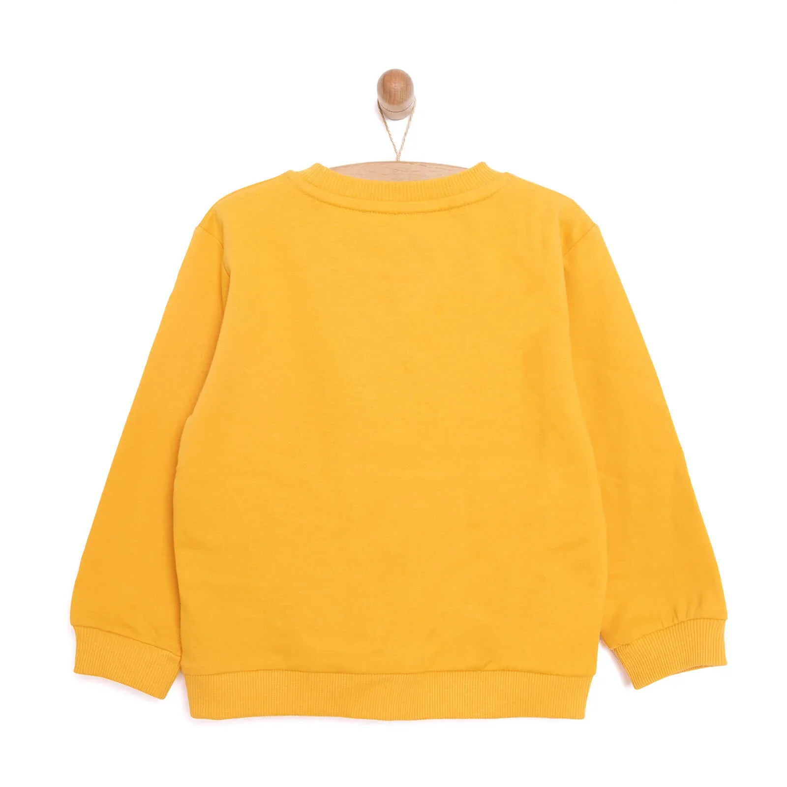 HelloBaby Baby Boy Dino Patterned Sweatshirt - Mustard - Image 8