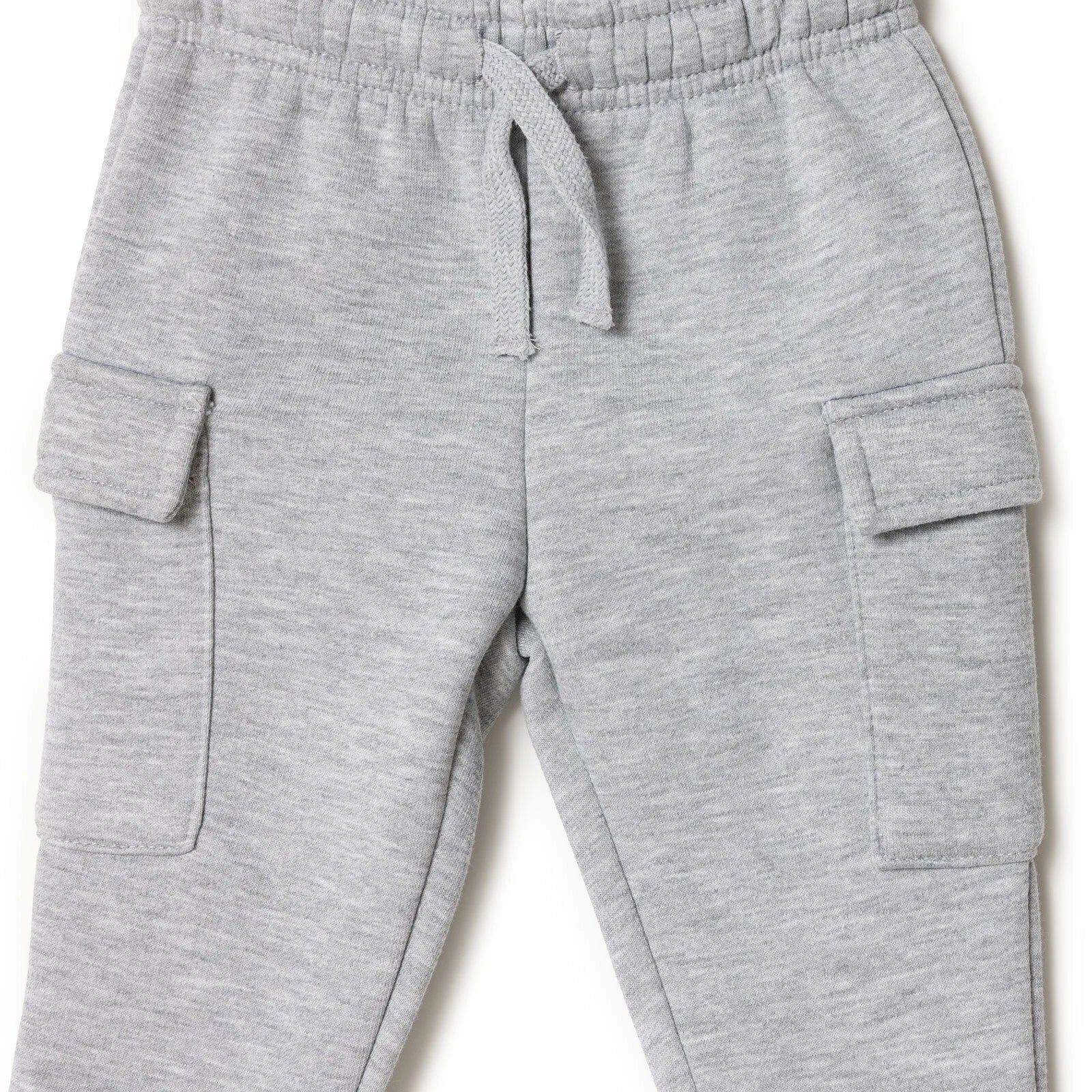HelloBaby Basic Baby Boy Leggings - Grey Melange - Image 7