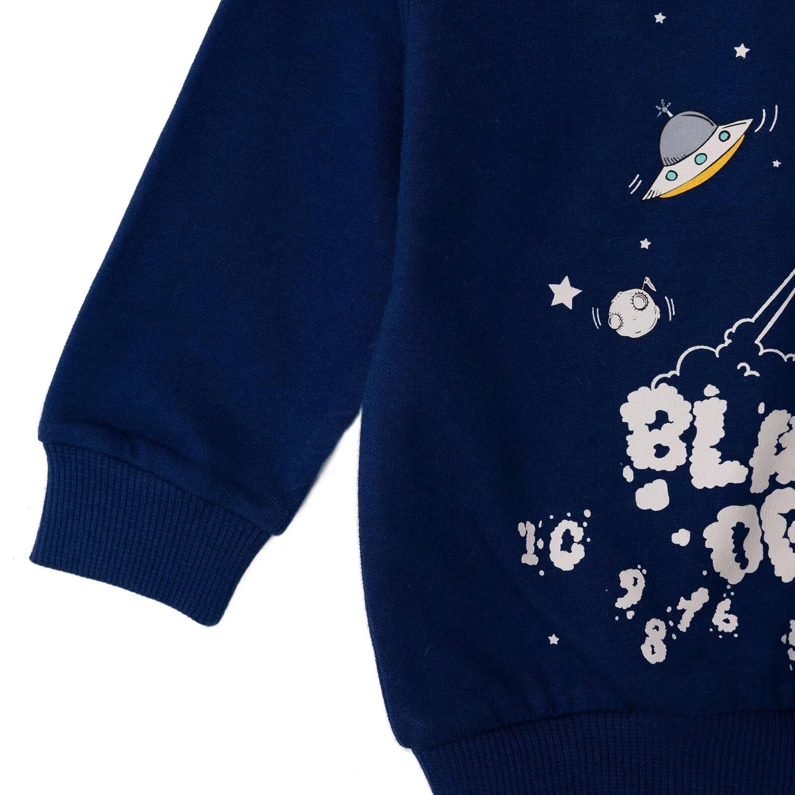 HelloBaby Basic Baby Boy Sweatshirt - Navy Blue - Image 4