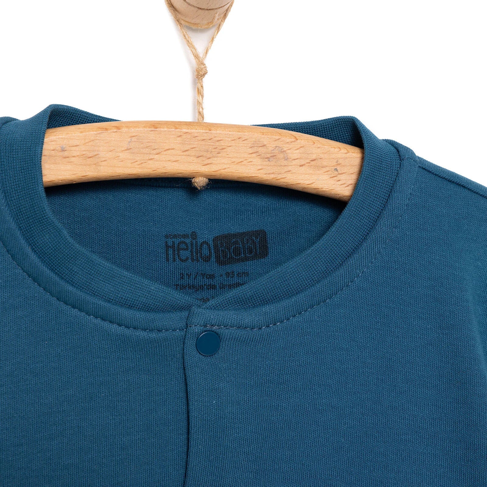 HelloBaby Basic Boy Cardigan - Dark Blue - Image 4